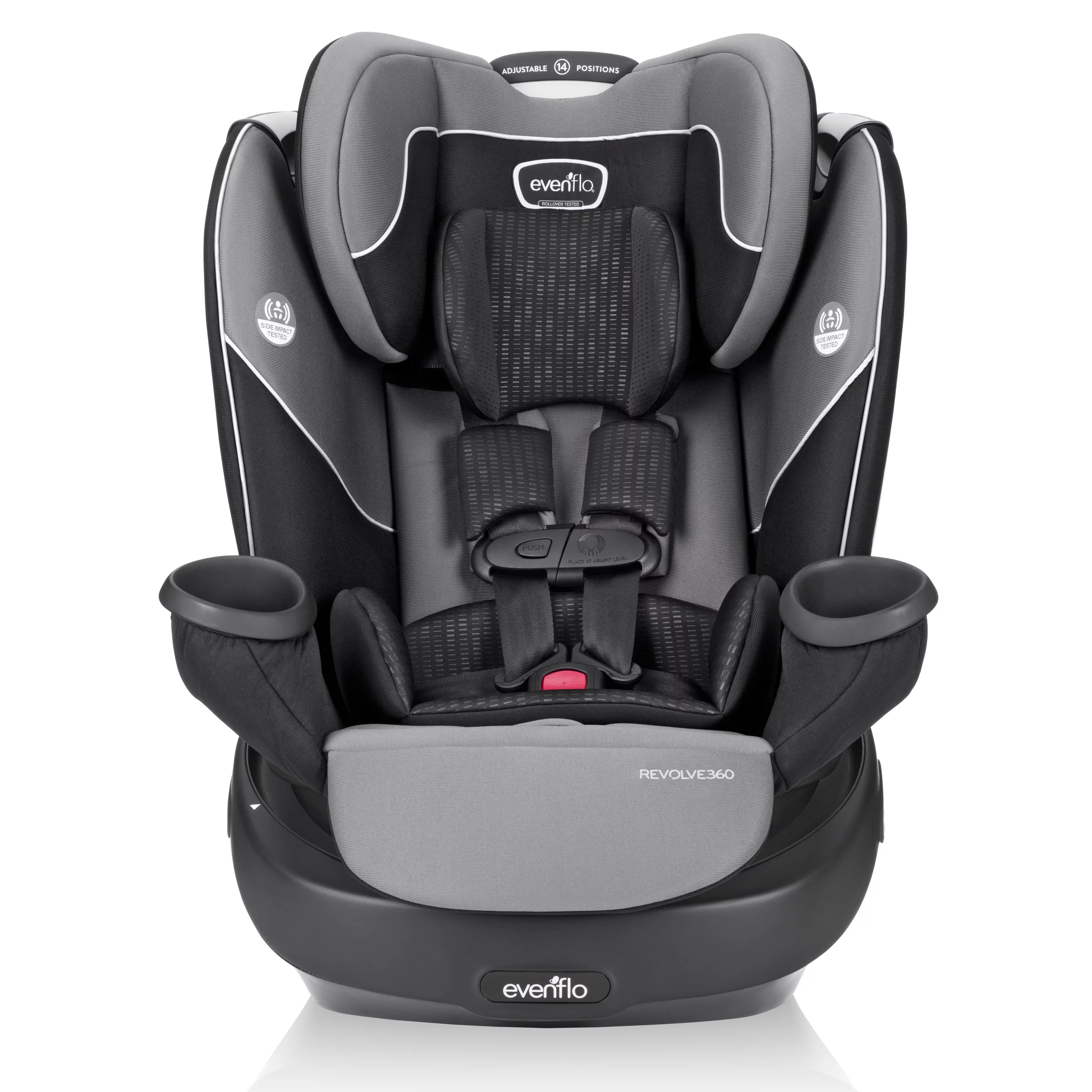 Evenflo Revolve360 Rotational All-In-One Convertible Car Seat (Amherst Gray) - Womvr