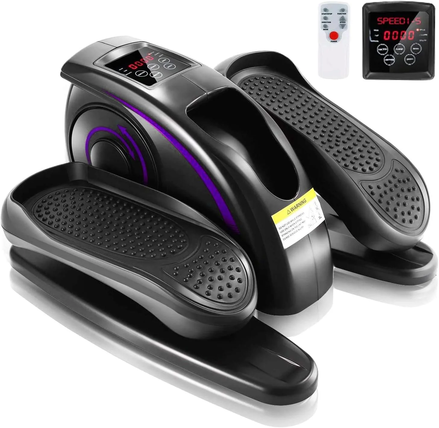 ANCHEER Under Desk Elliptical Machine Electric Seated Pedal Exerciser, Quiet & Compact Mini Elliptical Trainer with LCD Display Monitor and Remote Control, Home Office Leg Exerciser for Seniors,Adult - Womvr