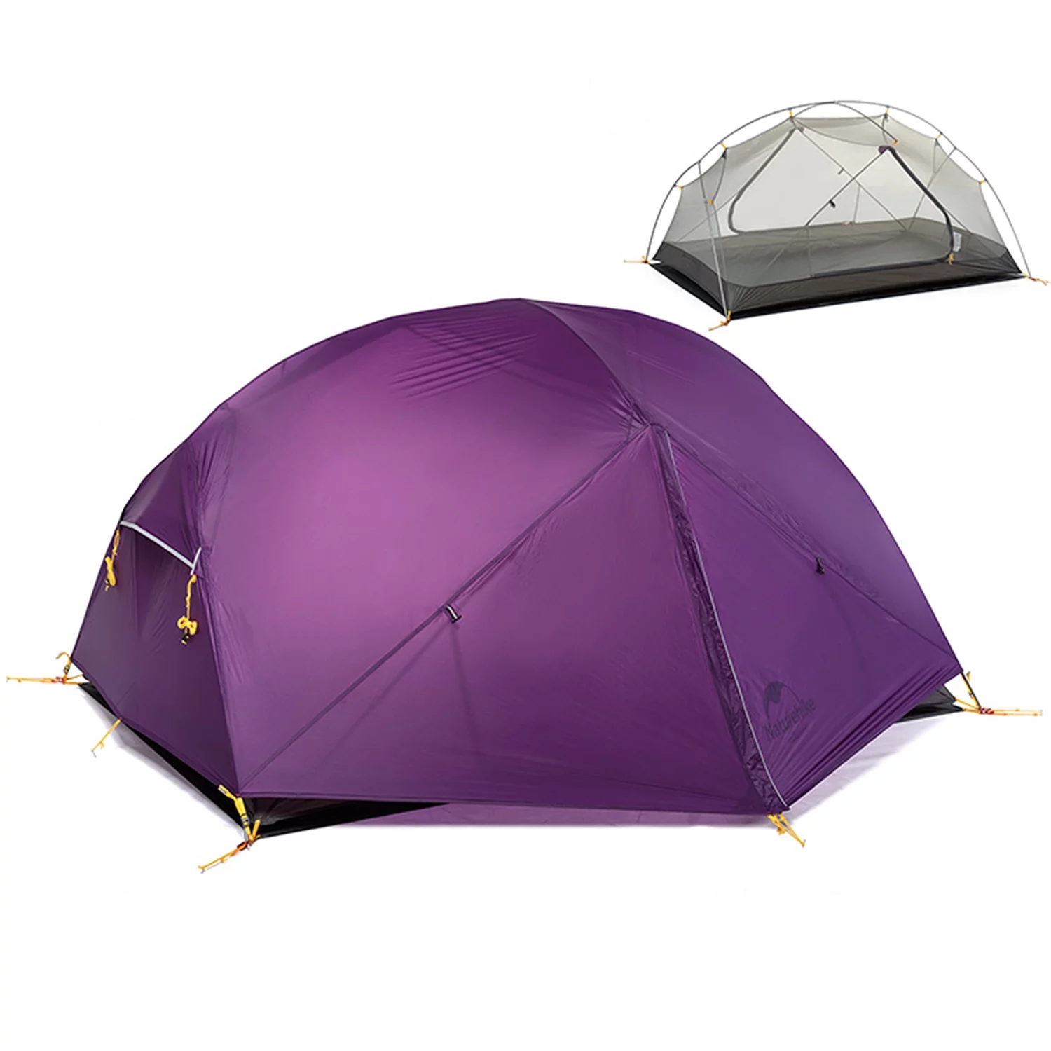 Naturehike Mongar Backpacking Camping Tent 2 Person Lightweight Waterproof with Footprint - Womvr