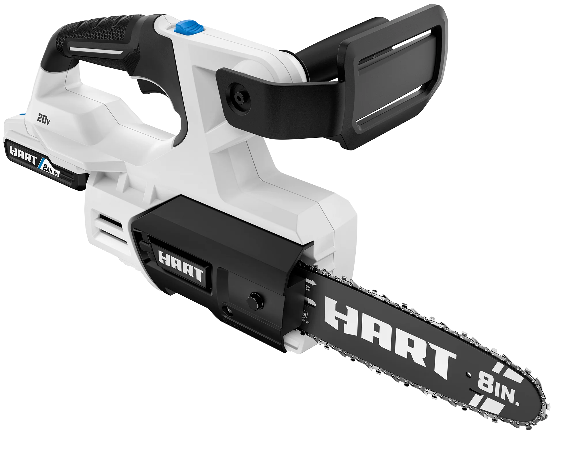 HART 20-Volt 8-inch Battery-Powered Pruning Chainsaw Kit, (1) 2.0Ah Lithium-Ion Battery - Womvr