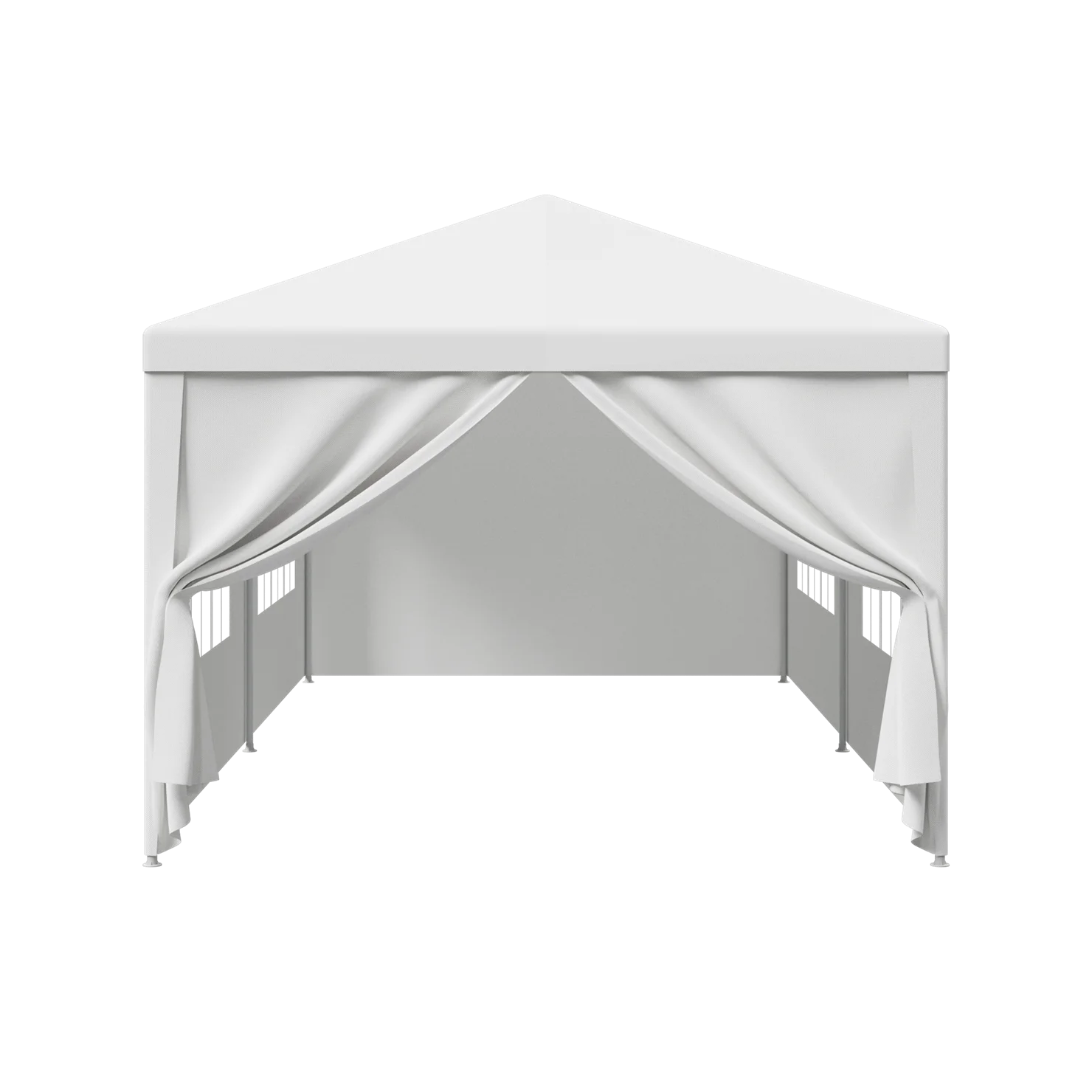 ZENSTYLE Patio Wedding Party Tent Set White Waterproof Canopy - 10 x 30' White - Womvr