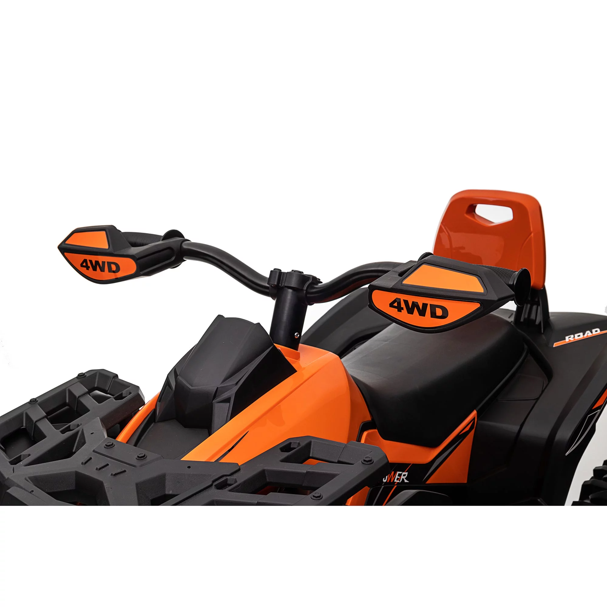 4x4 Kids Ride on ATV, 2 Seater 24 Volt Ride on Toys, 800W 4-Wheeler Quad Car for Big Kids, Black - Womvr