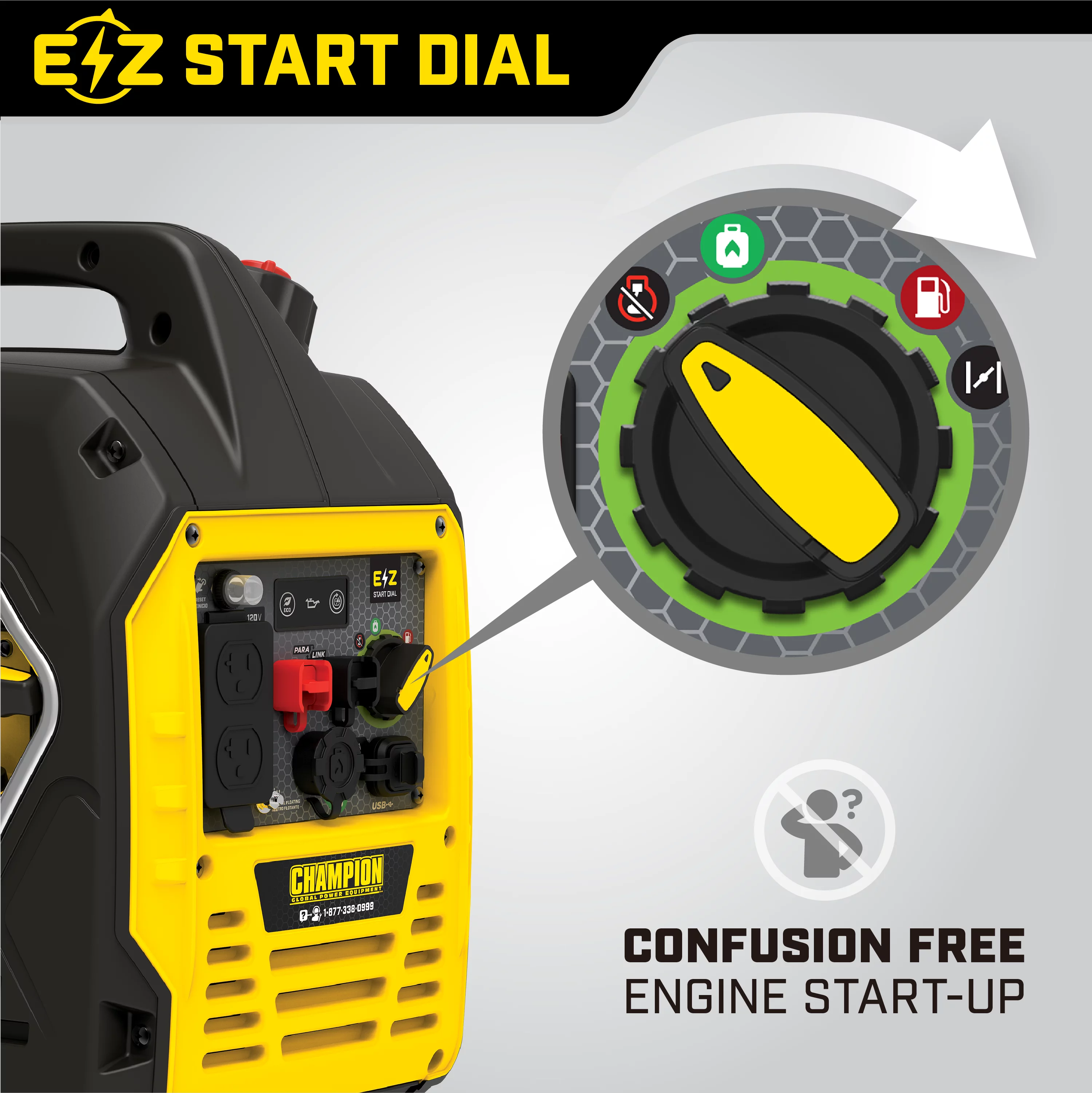 Champion Power Equipment 2500-Watt Ultralight Portable Dual Fuel Inverter Generator - Womvr