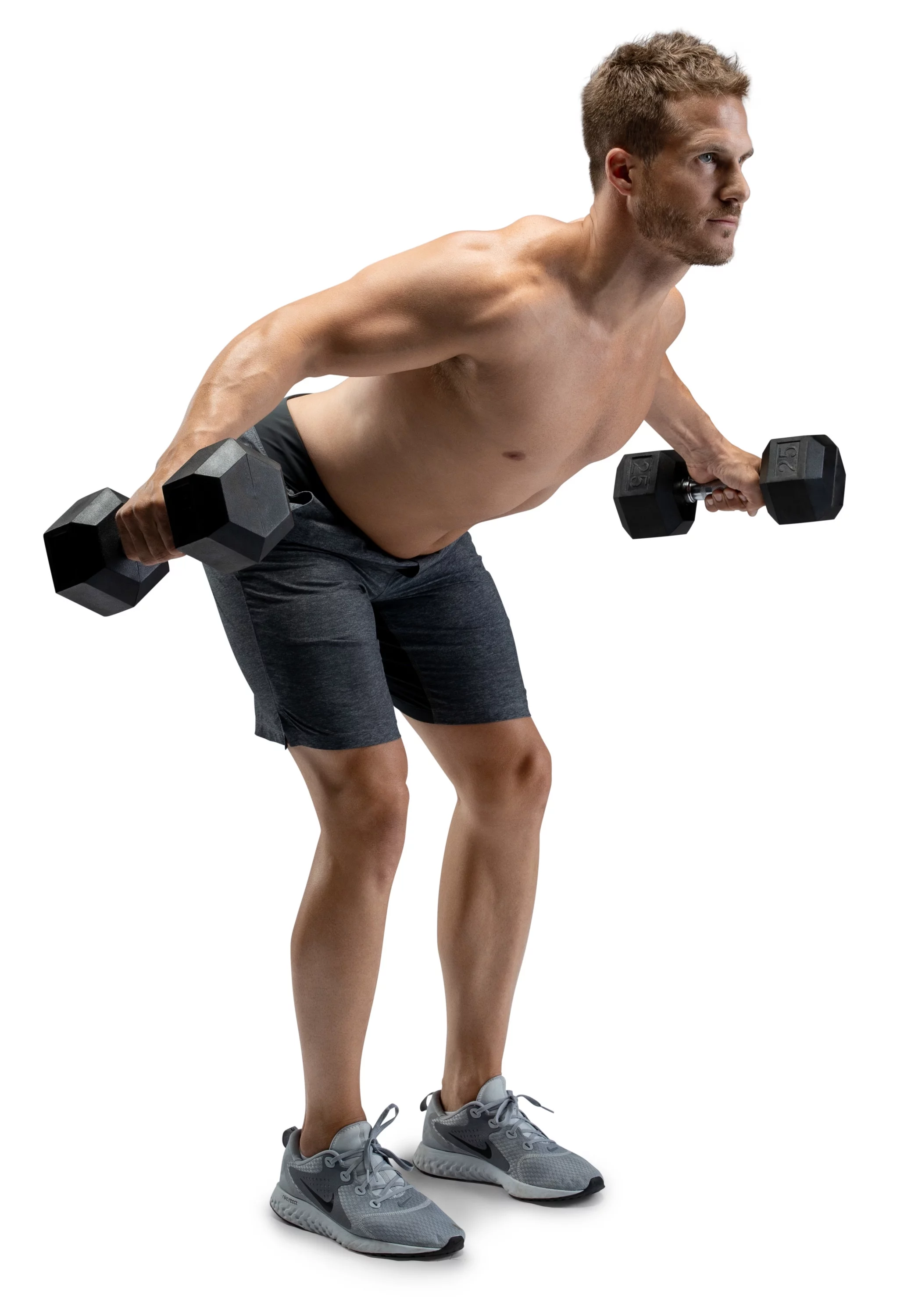 Weider Rubber Hex Dumbbell, 45 lbs - Sold Individually - Womvr