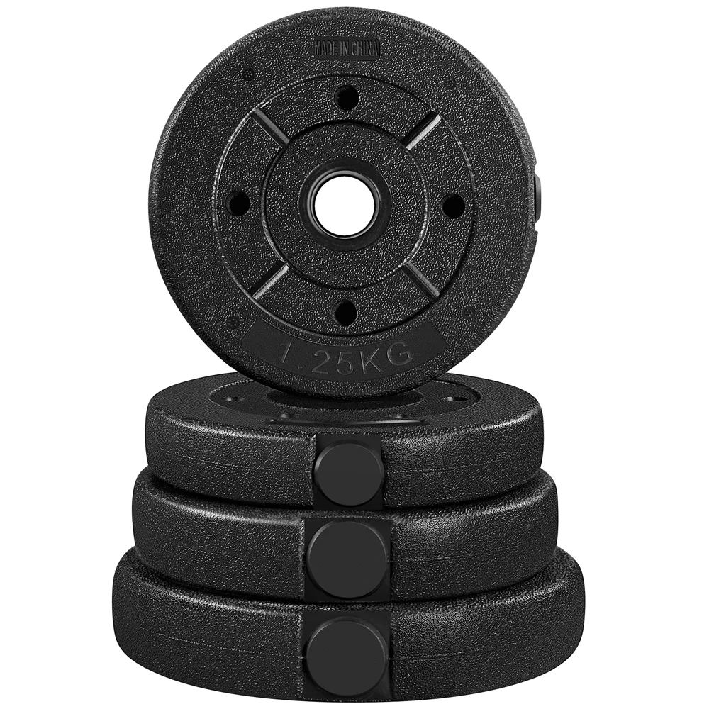 Yaheetech 66LB Adjustable Dumbbell Weight Set Home Training Dumbbell Pair Lifting Black - Womvr