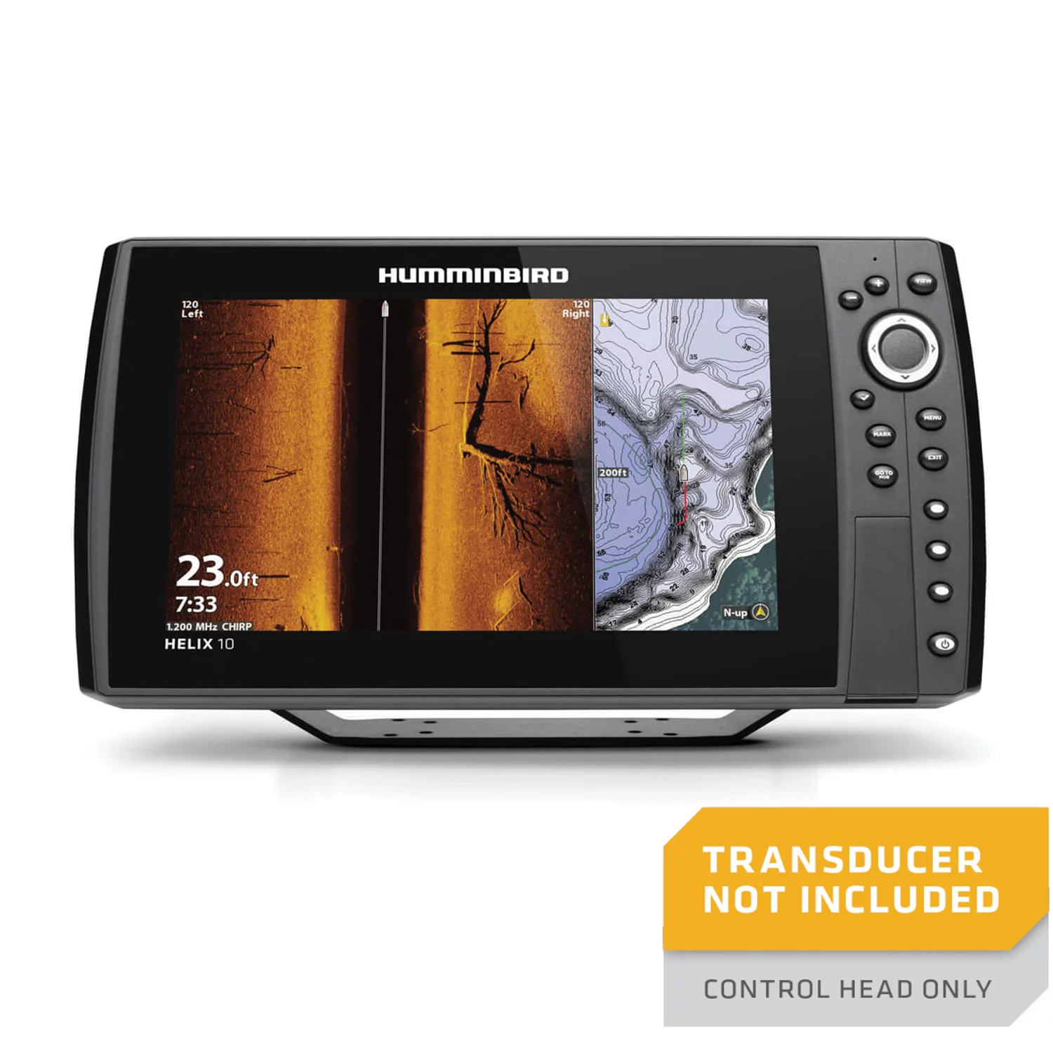 Humminbird Helix 10 CHIRP MEGA SI+ Fish Finder/Chart Plotter/GPS G4N, 411420-1 - Womvr