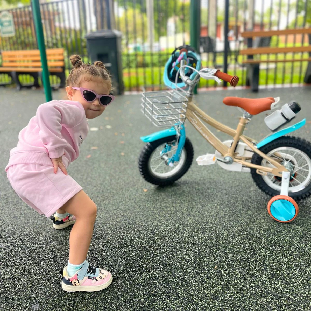 SUNLOVERR Adventure Kids Bike for Toddlers and Kids Ages 3-5 Years Old, 12 Inch Kids Bike with Training Wheels & Basket, Boy Bicycle with Handbrake. - Womvr