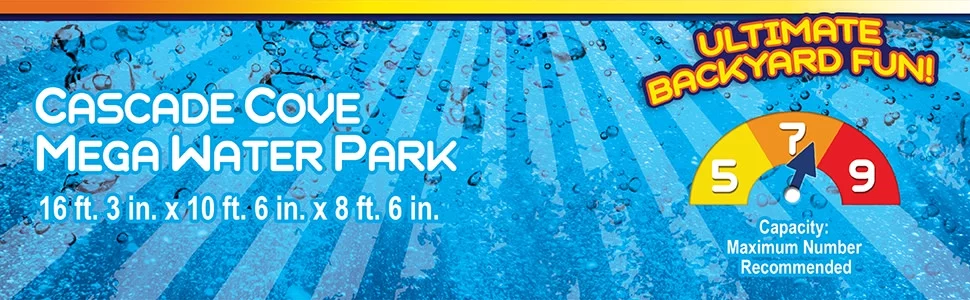 H2OGO! Cascade Cove Kids Inflatable Water Park 16' 3