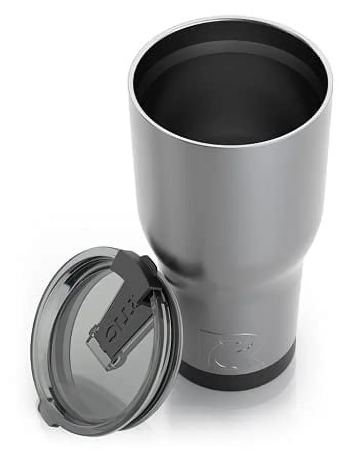 RTIC 30 OZ Insulated Tumbler Stainless Steel Coffee Travel Mug with Lid, Spill Proof, Hot Beverage and Cold, Portable Thermal Cup for Car, Camping, Deep Harbor - Womvr