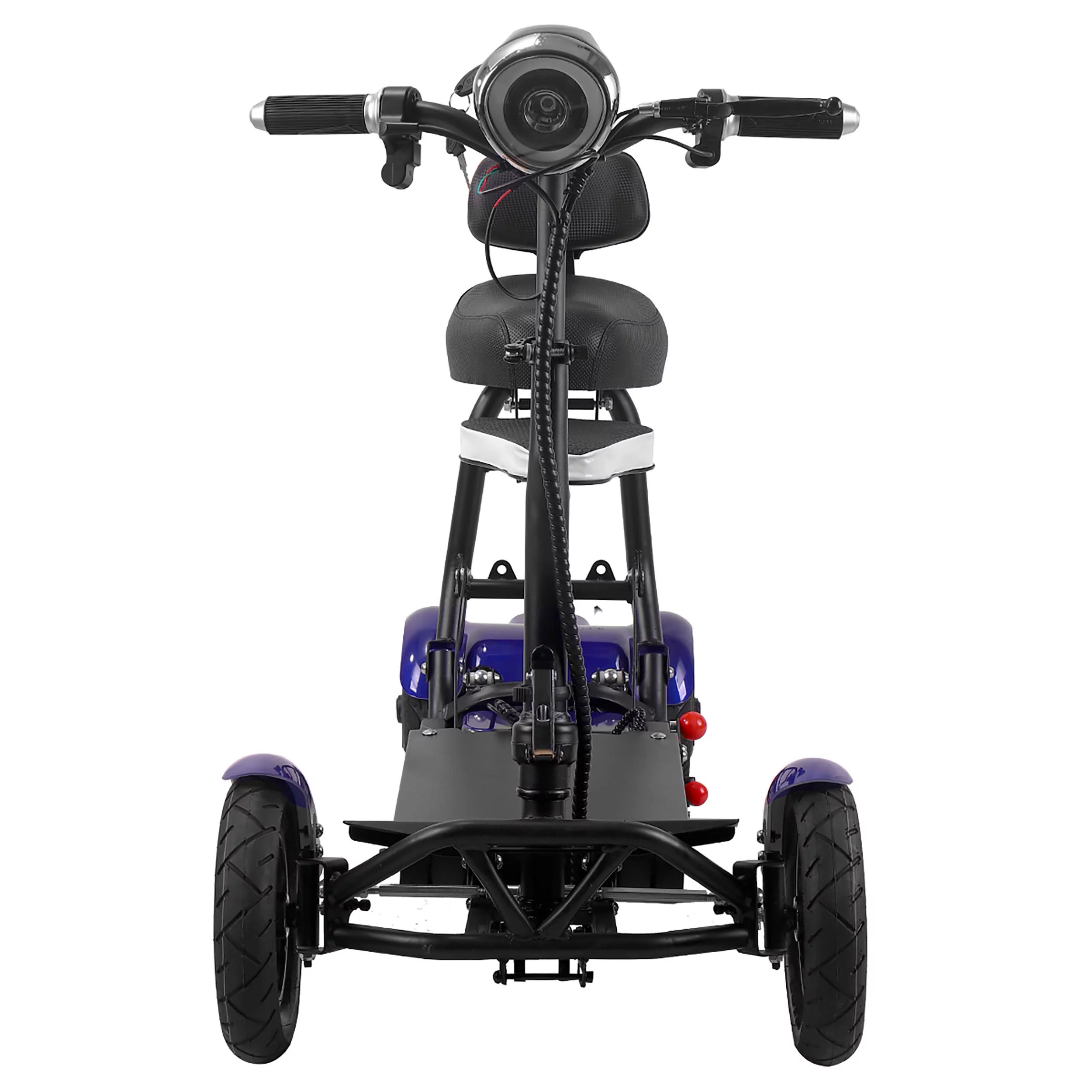 Smart Lightweight Electric Power Scooter, 4 Wheels Foldable Double Seats - Womvr