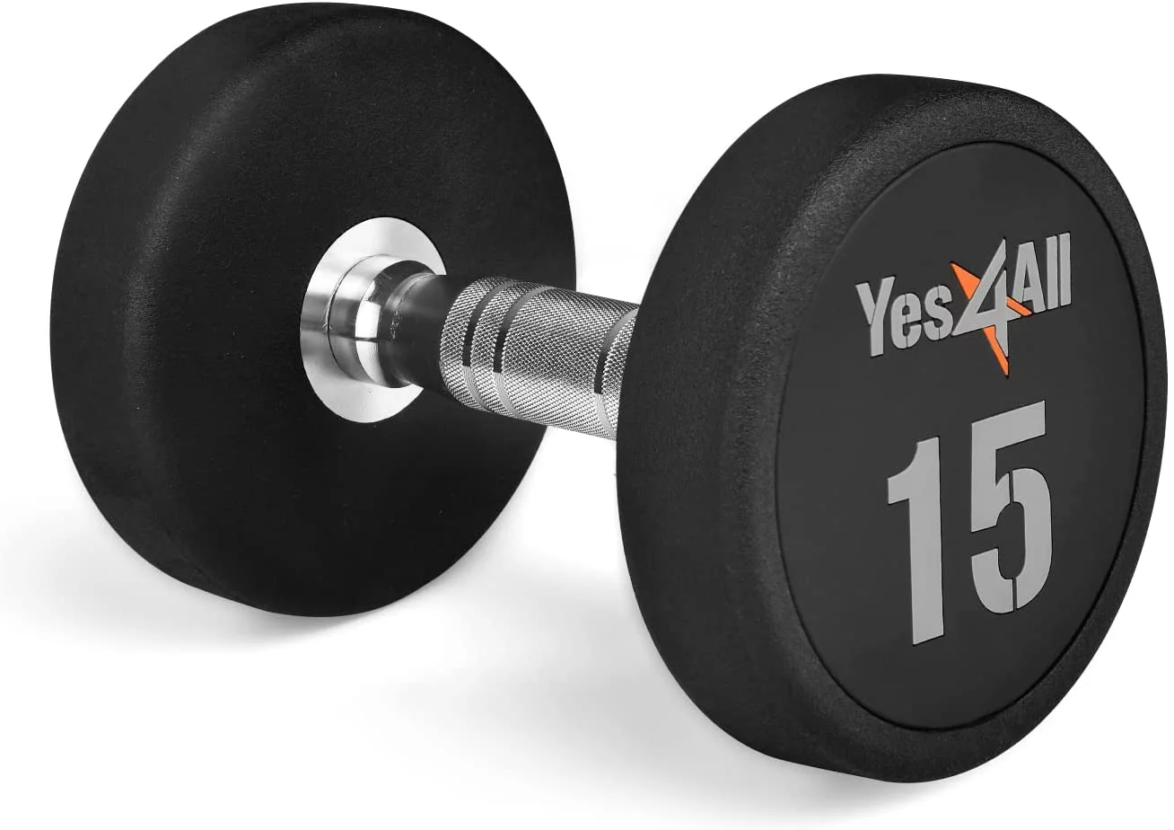 Yes4All 45 lbs Premium heavy weight Urethane Dumbbell, Single - Womvr