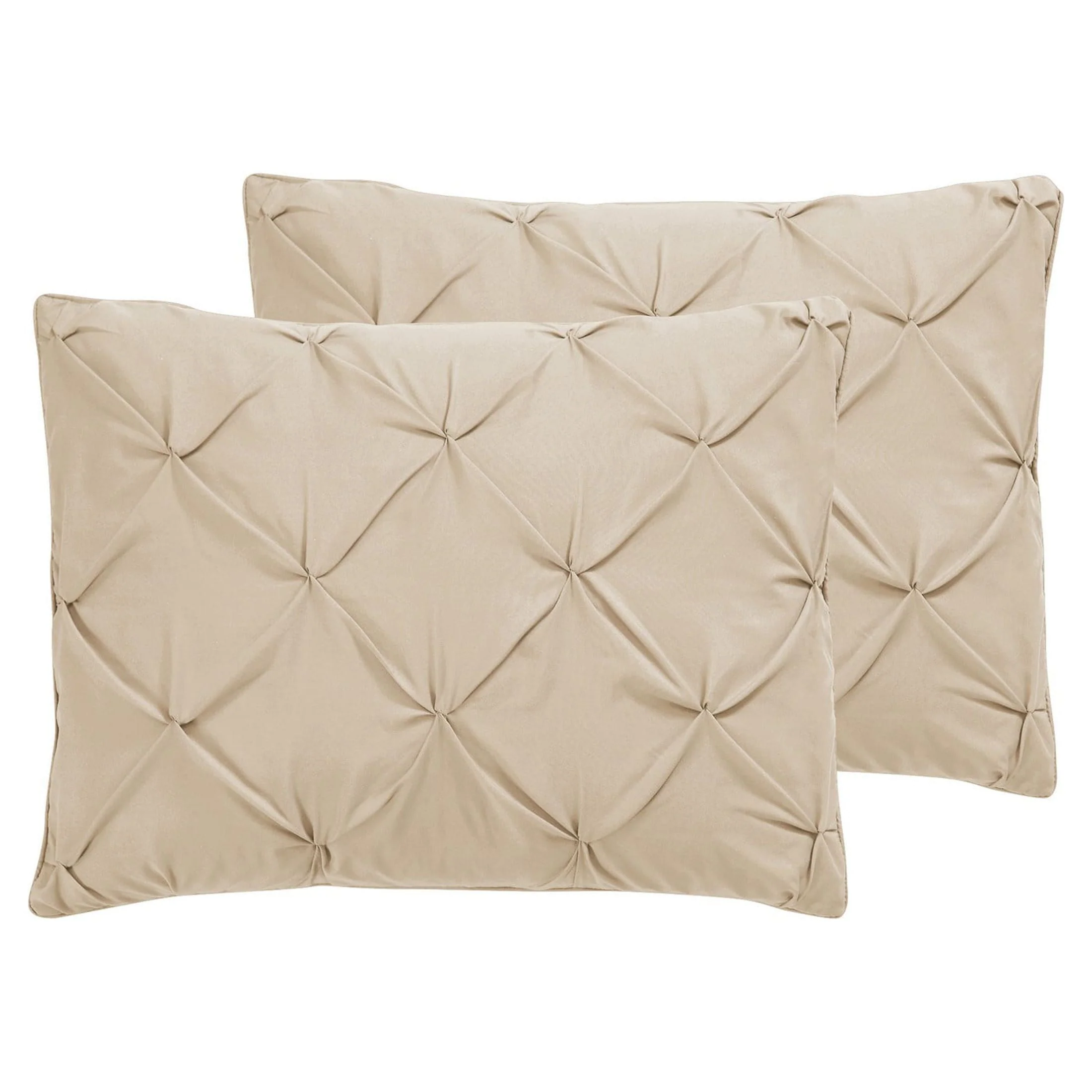 VCNY Home Carmen 4-Piece Navy Solid Pintuck Comforter Set, Queen - Womvr