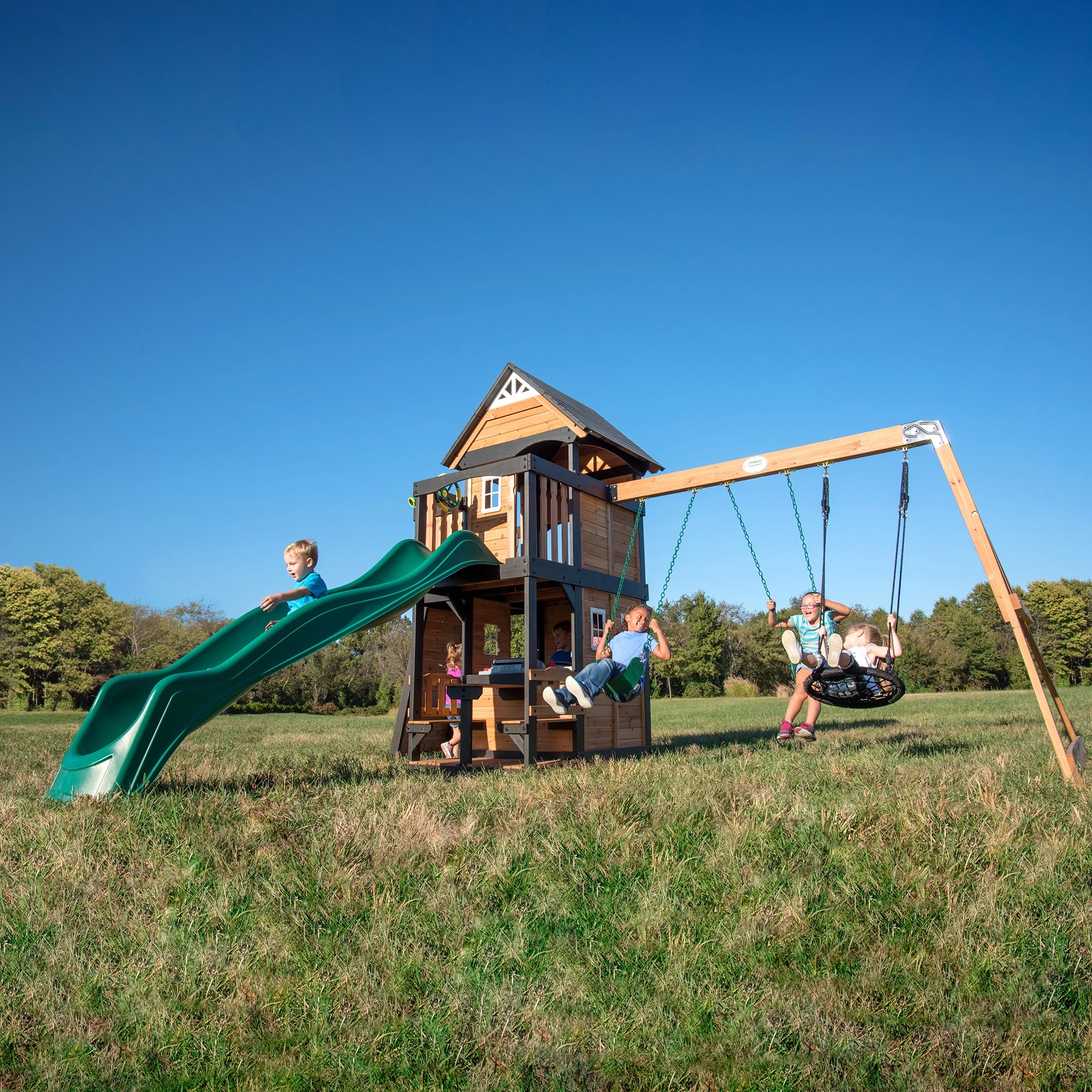 Backyard Discovery Canyon Creek Swing Set - Womvr