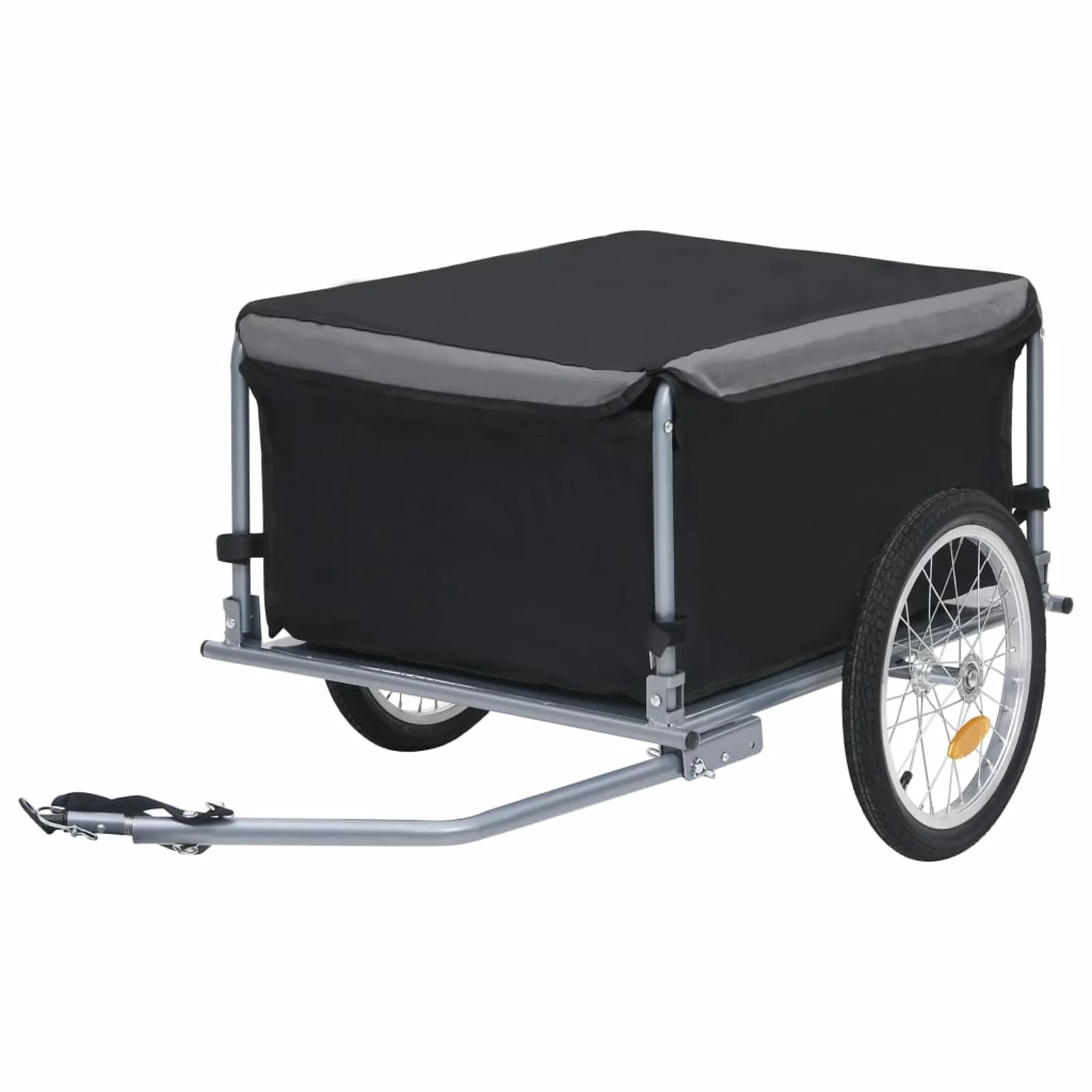 Carevas Bike Cargo Trailer Black and Gray 143.3 lb - Womvr
