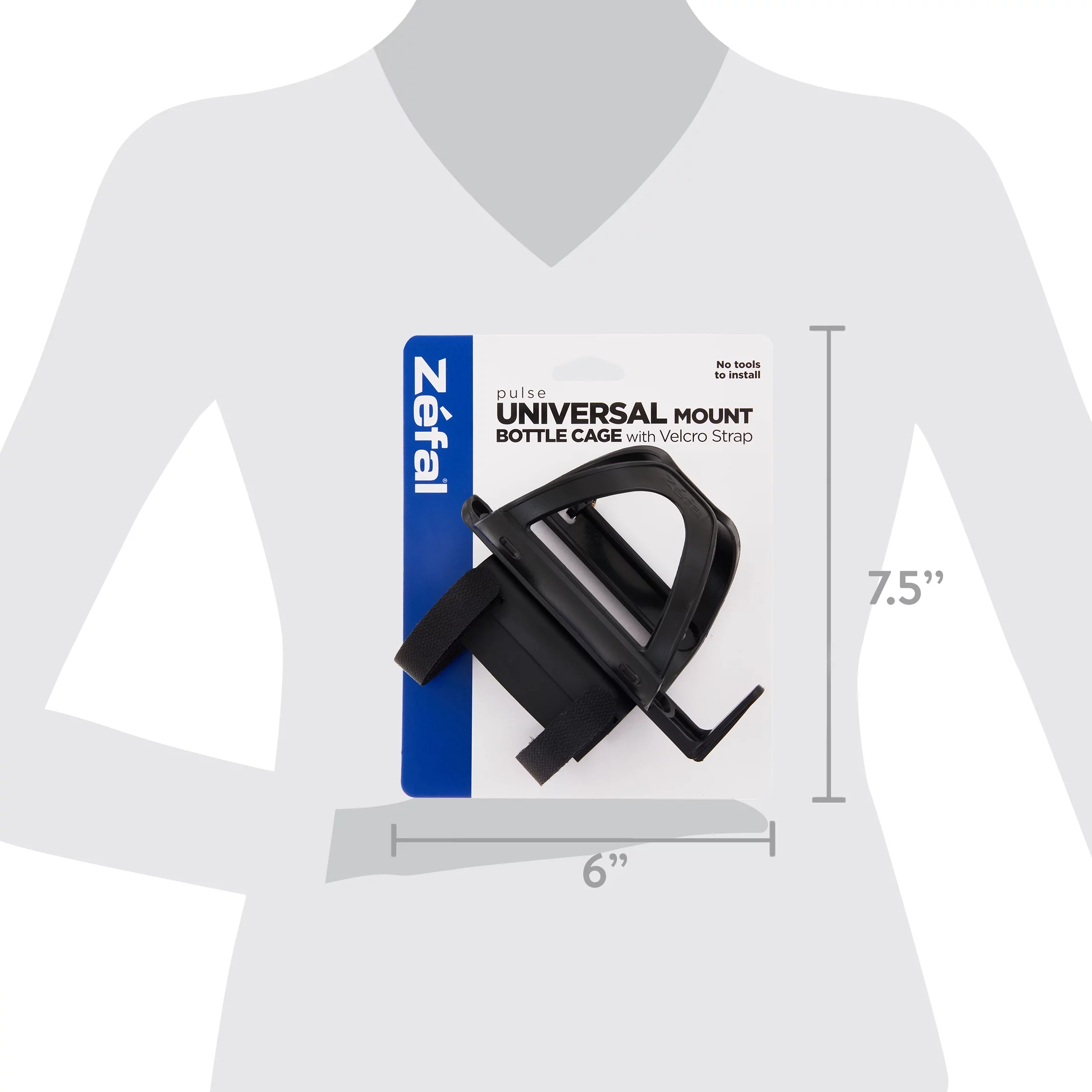 Zefal Pulse Universal Water Bottle Bike Cage (Multi-Position, Black) - Womvr