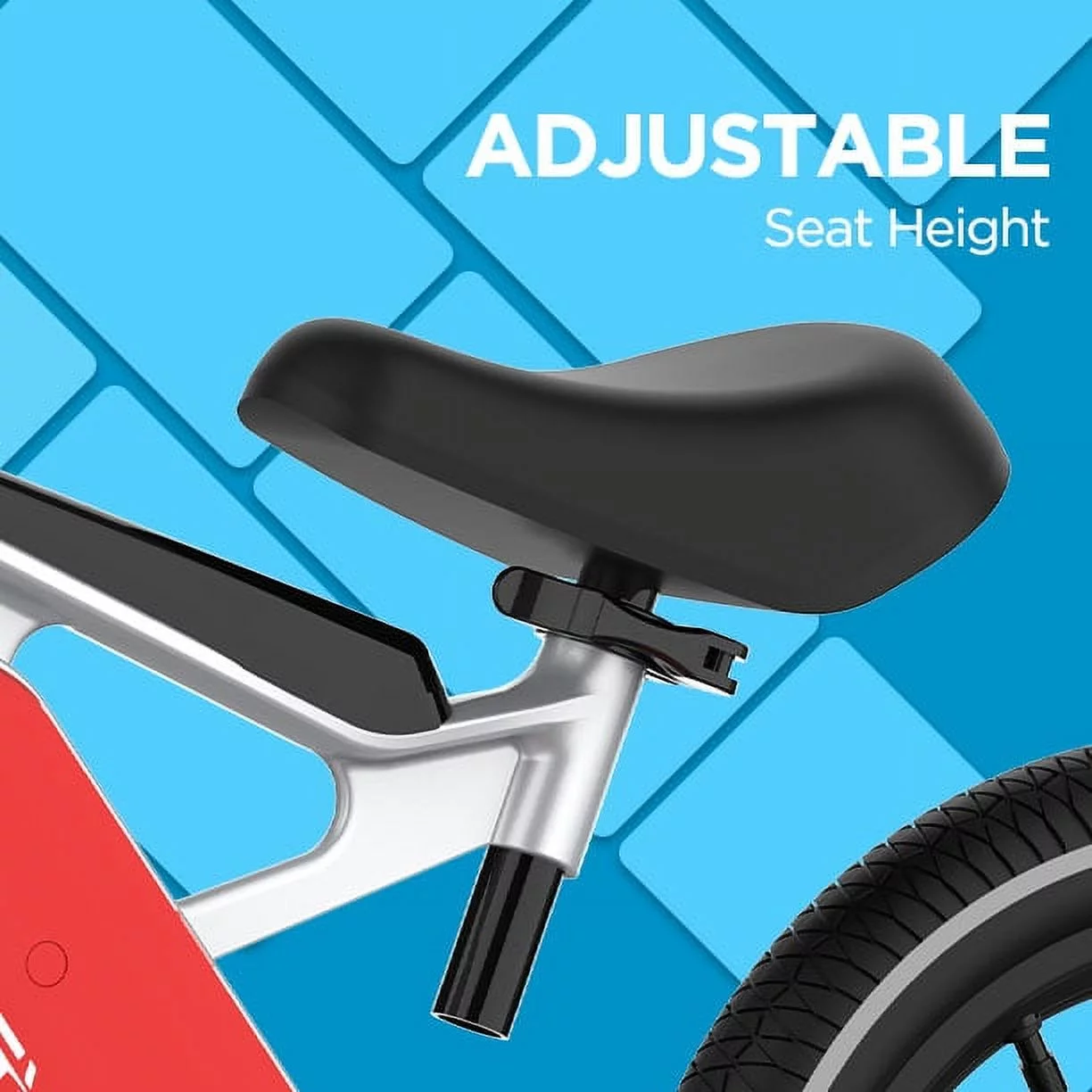 Hover-1 Kids My First E-Bike for Children, 8 mph Max Speed, Red - Womvr