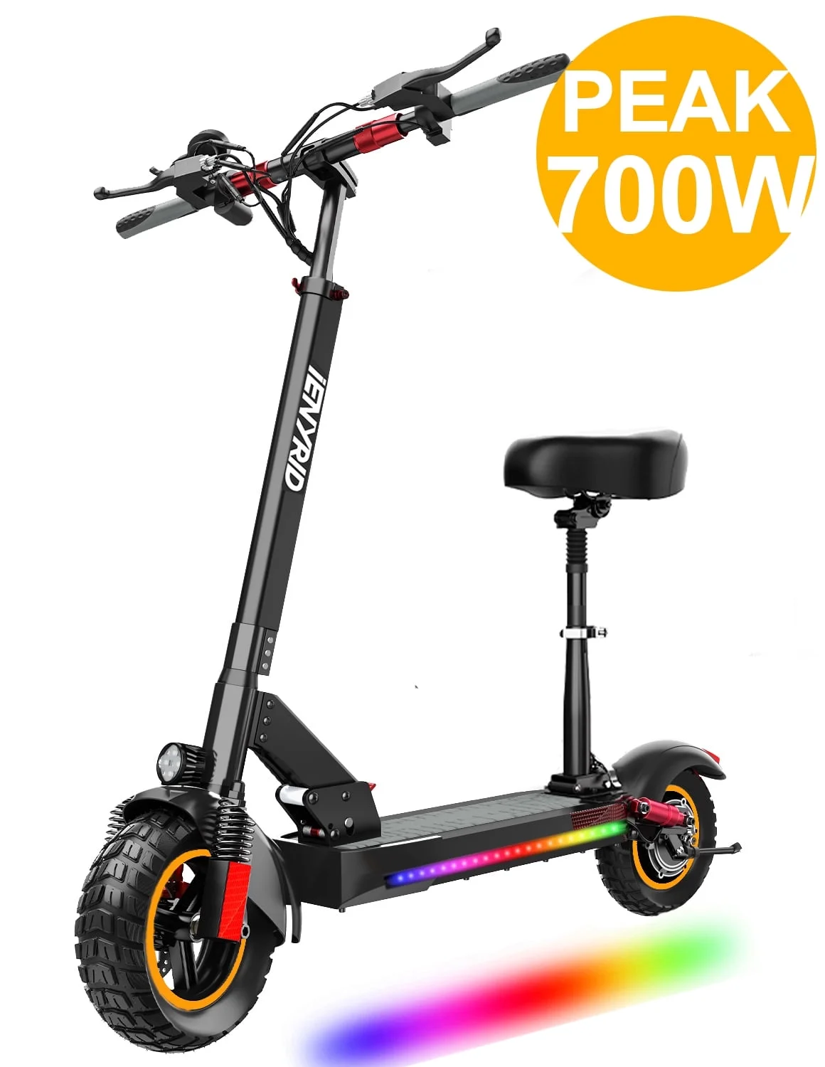 Electric Scooter 28 mph & 25 Miles 700W Kick Scooter, 10