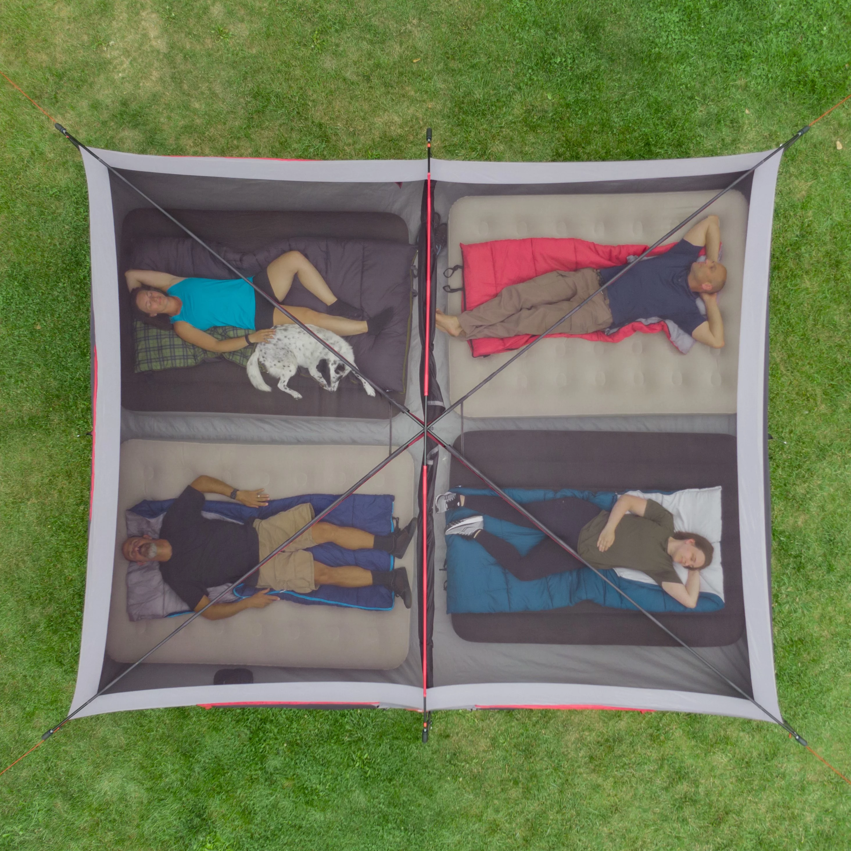 Ozark Trail 12-Person Cabin Tent, with Convertible Screen Room - Womvr