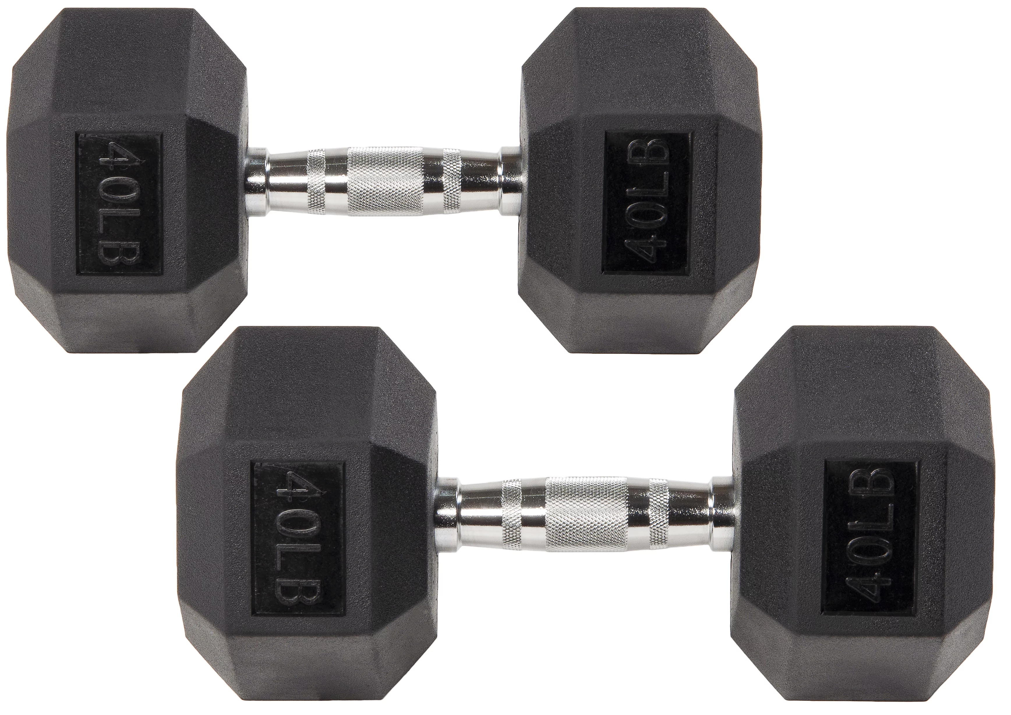 BalanceFrom Rubber Encased Hex Dumbbells, 20 Lbs. Pair - Womvr