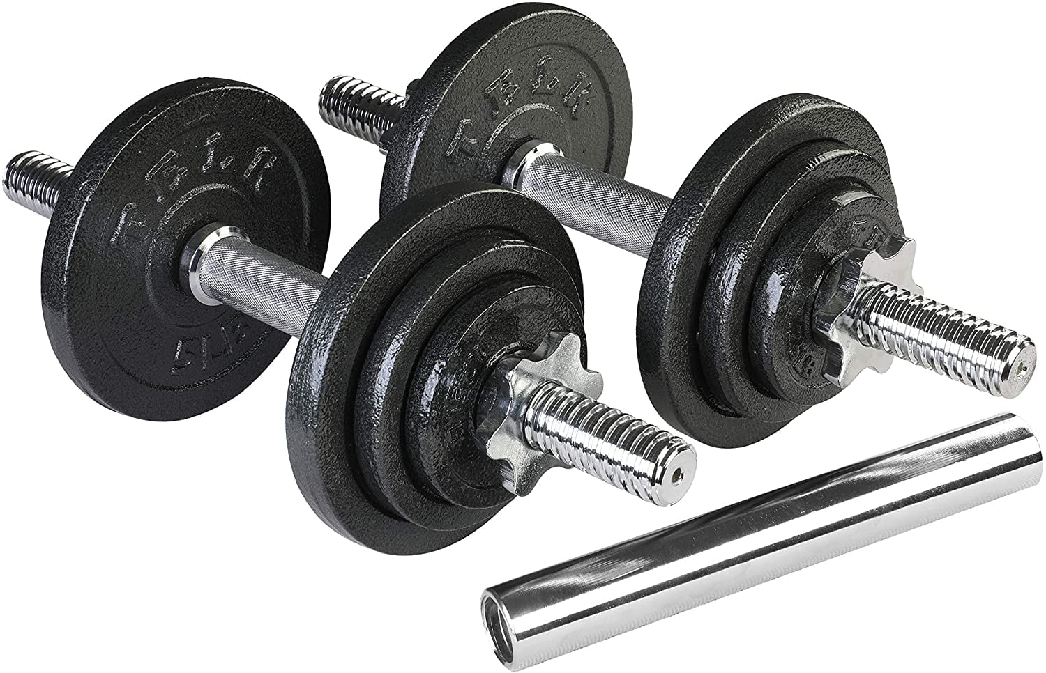 Telk Fitness Adjustable Dumbbells 45 Lbs., Hand Weights for Home Gym - Womvr