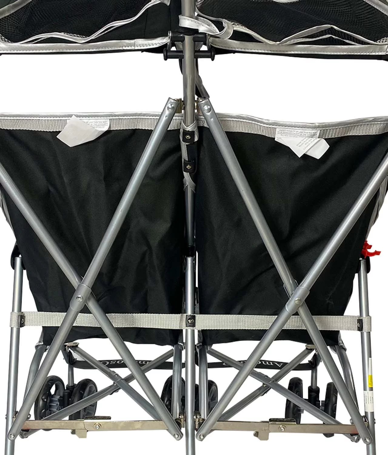 AmorosO Baby Umbrella Stroller with EVA Wheel Tire Black Double Stroller for Girls and Boys 42005 - Womvr