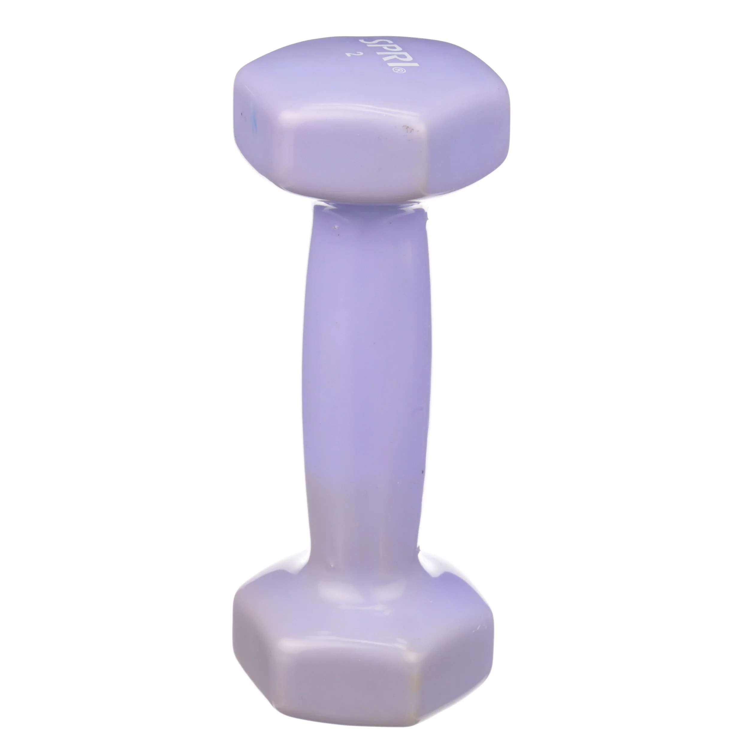 SPRI Deluxe Vinyl Dumbbells, 15 lb Pair, Grey - Womvr