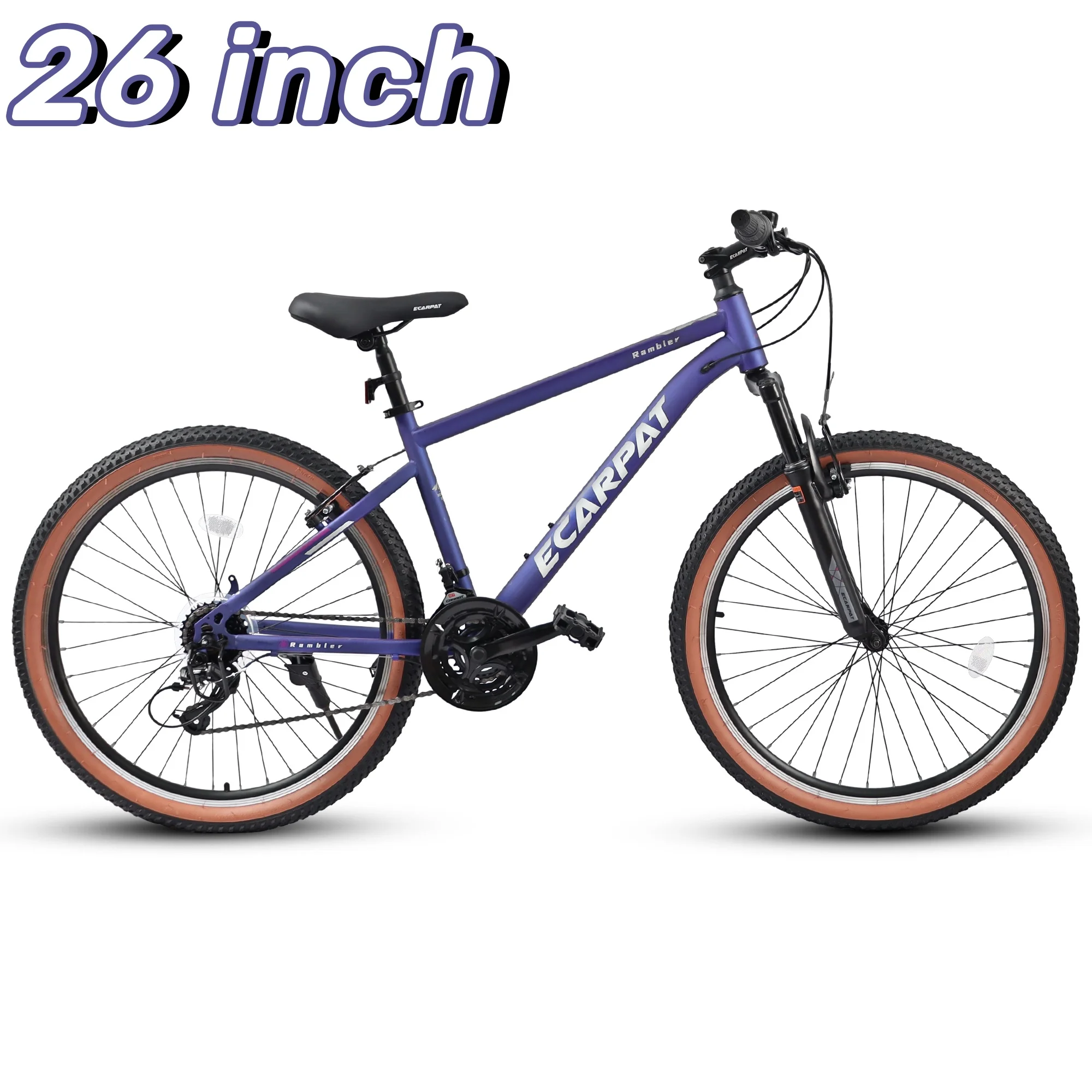 CIYOYO 24 inch Mountain Bike Bicycle for Adults, Shimano 21-Speed Bike with Disc Brake Thumb Shifter, Black - Womvr