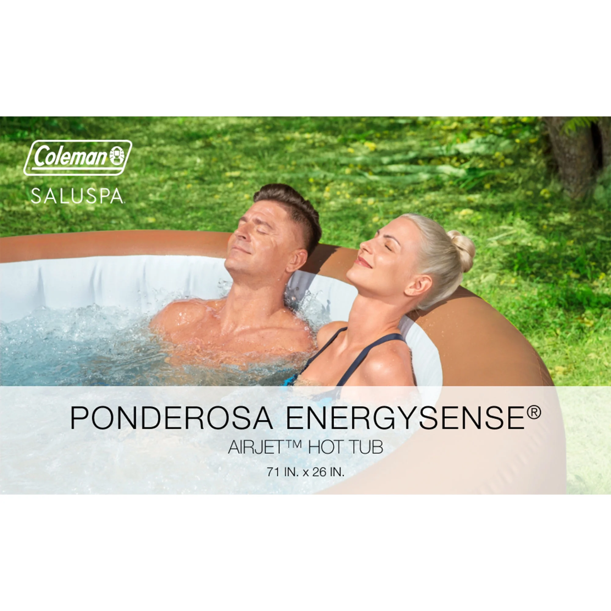 Bestway Coleman Miami AirJet Inflatable Hot Tub with EnergySense Cover - Womvr