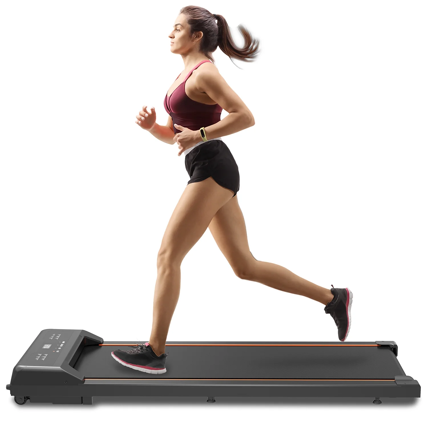 Under Desk Treadmill, Walking Pad Treadmill, 2 in 1 Foldable Treadmill Walking Treadmill for Home and Office with Remote Control and Big Display - Womvr