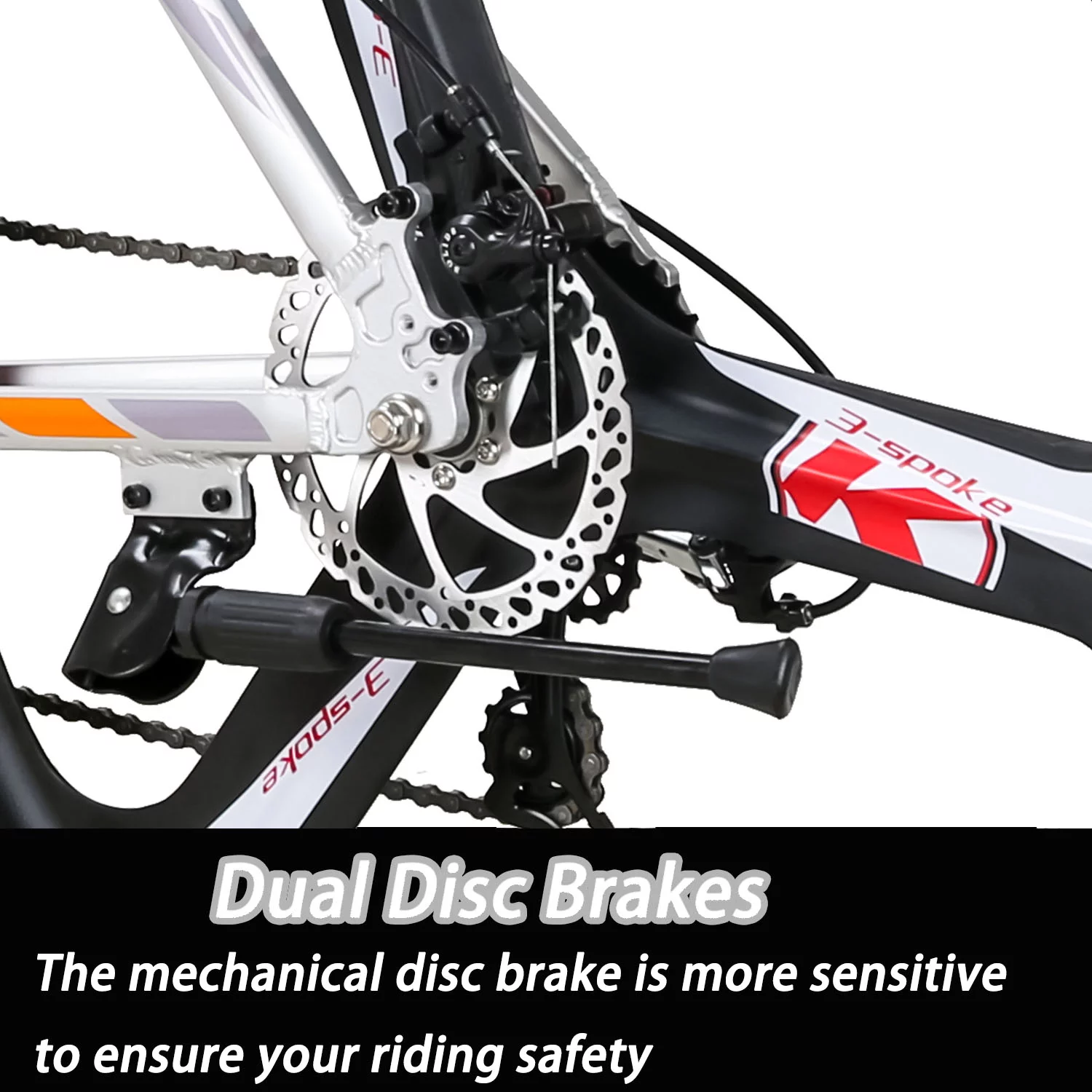 Eurobike Aluminum Mountain Bike 21 Speed 29 inch Bicycle for Men or Women Adults Silver - Womvr