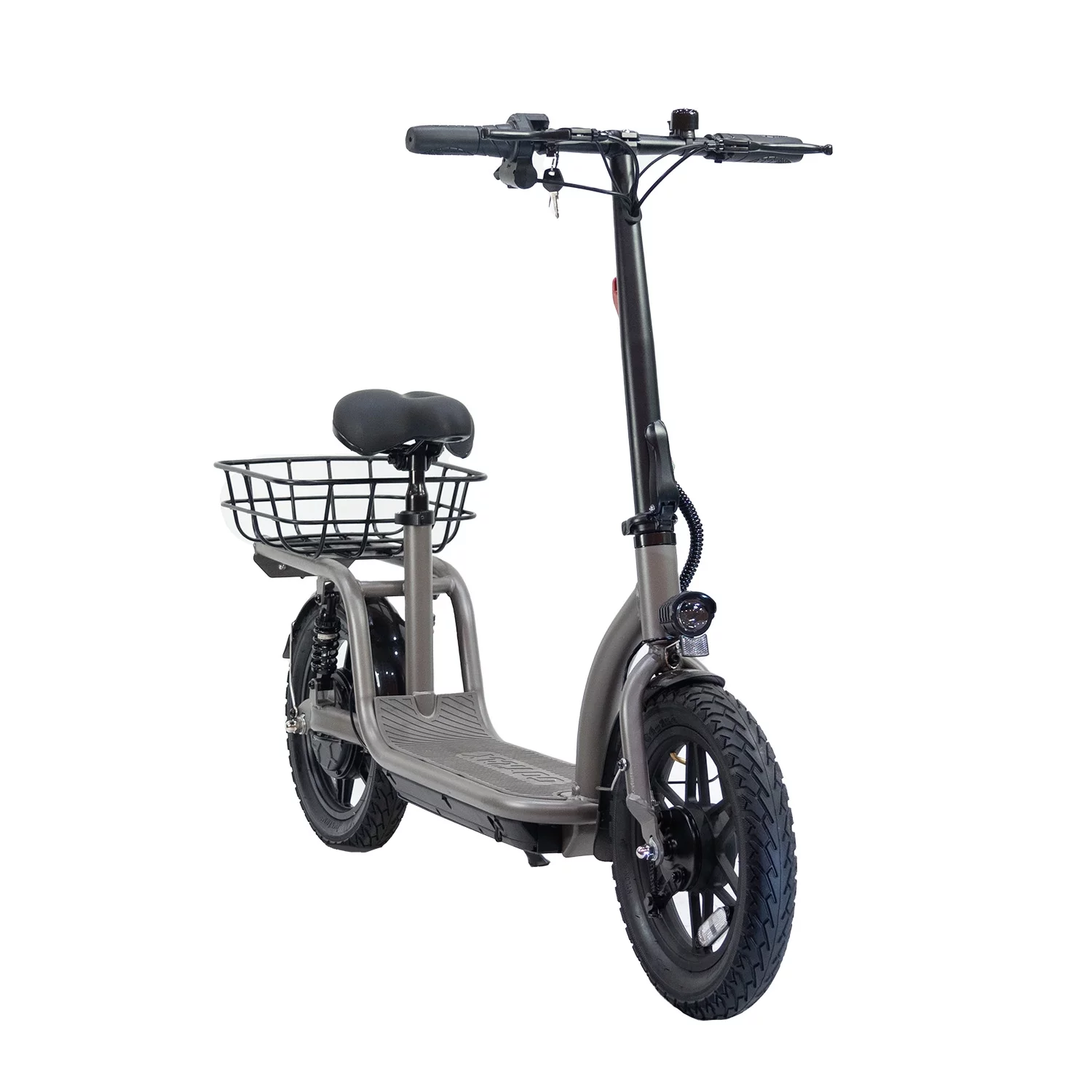 GOTRAX Flex Electric Scooter with Seat for Adult Commuter, 400W&16 Miles Range&15.5Mph Foldable Scooter with 14