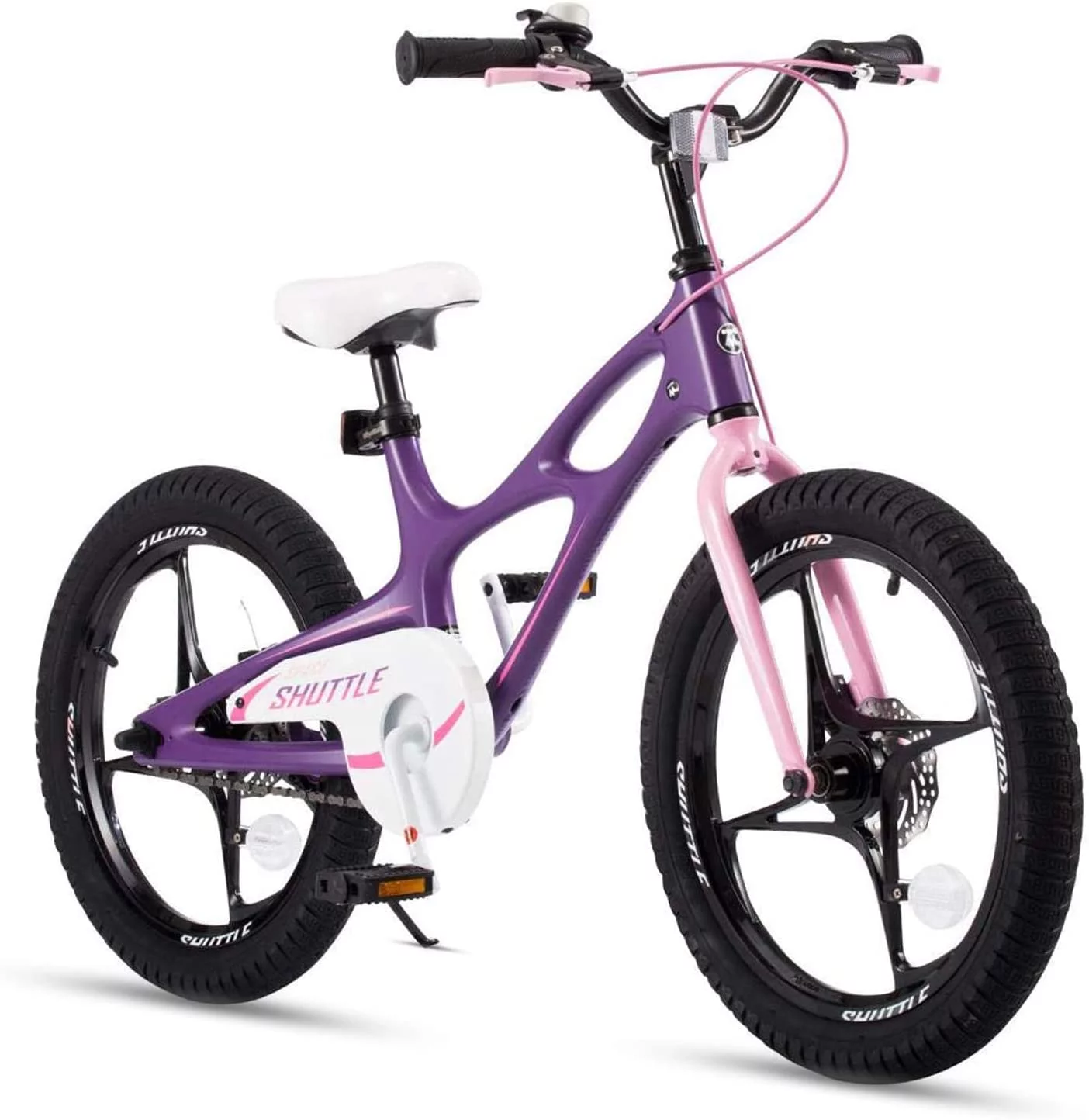 RoyalBaby 18 inch Magnesium Space Shuttle Kid's Bike, White - Womvr