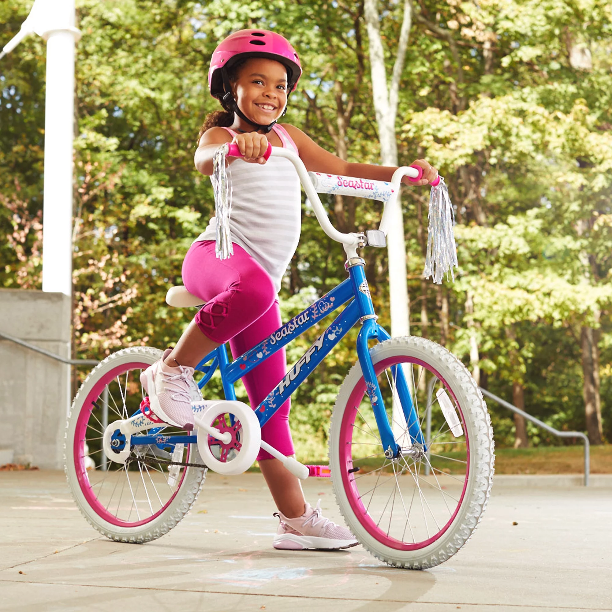 Huffy 20 in. Sea Star Kids Bike for Girls Ages 5 and up, Child, Blue and Pink - Womvr