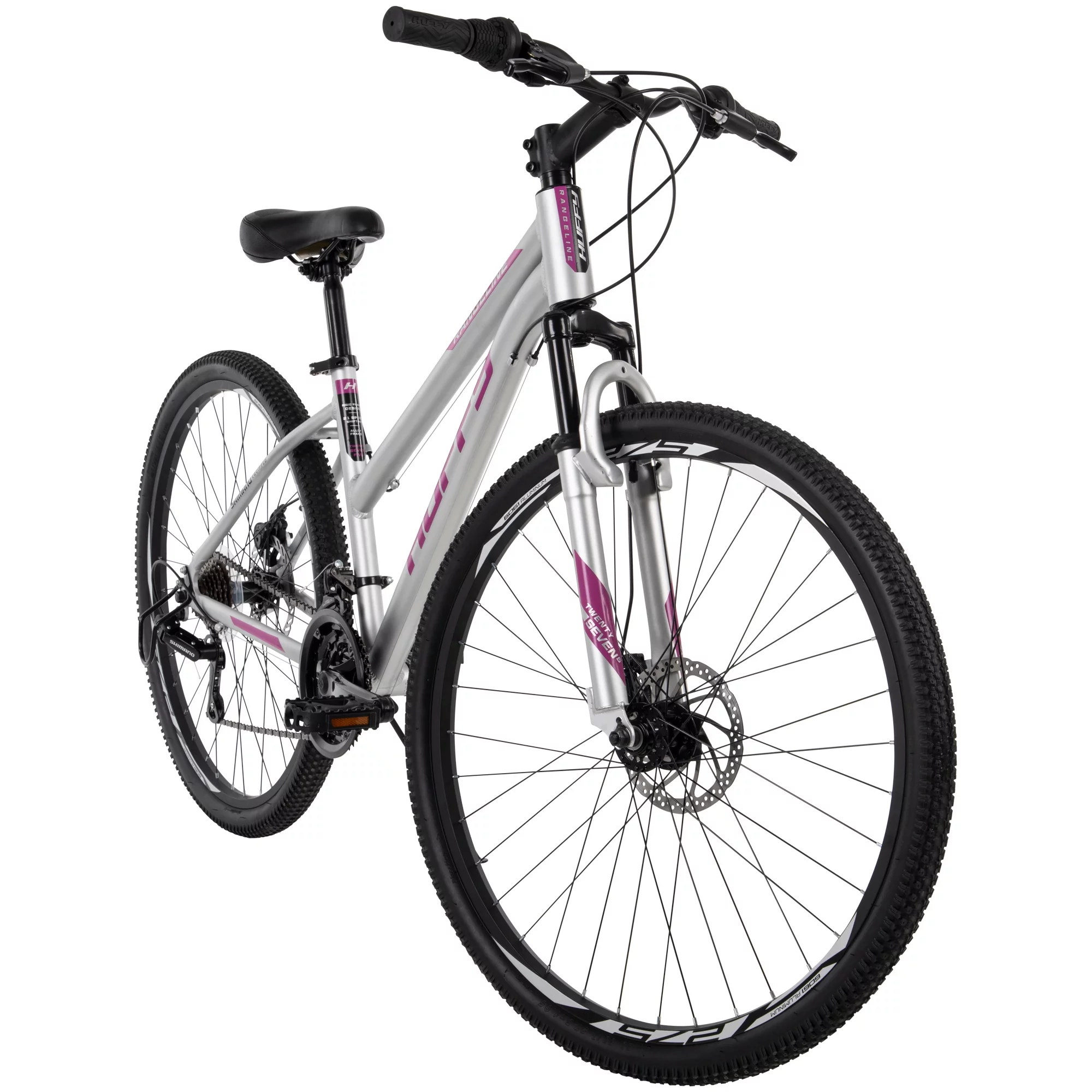 Huffy Rangeline Women's Mountain Bikes, 27.5 inch, Silver - Womvr