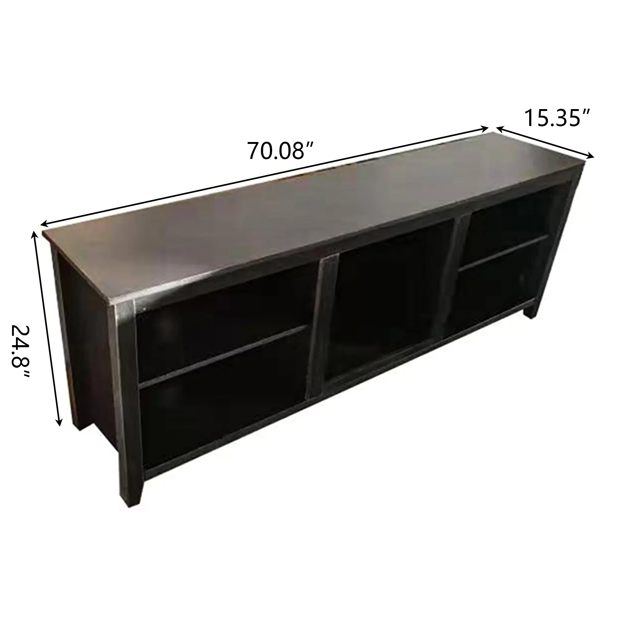 SYNGAR TV Stand for 65 inch TV, Modern TV Console Table Stand with 2 Door Cabinet, Living Room TV Table Stand Buffet Cabinet with Adjustable Storage Shelves, 60