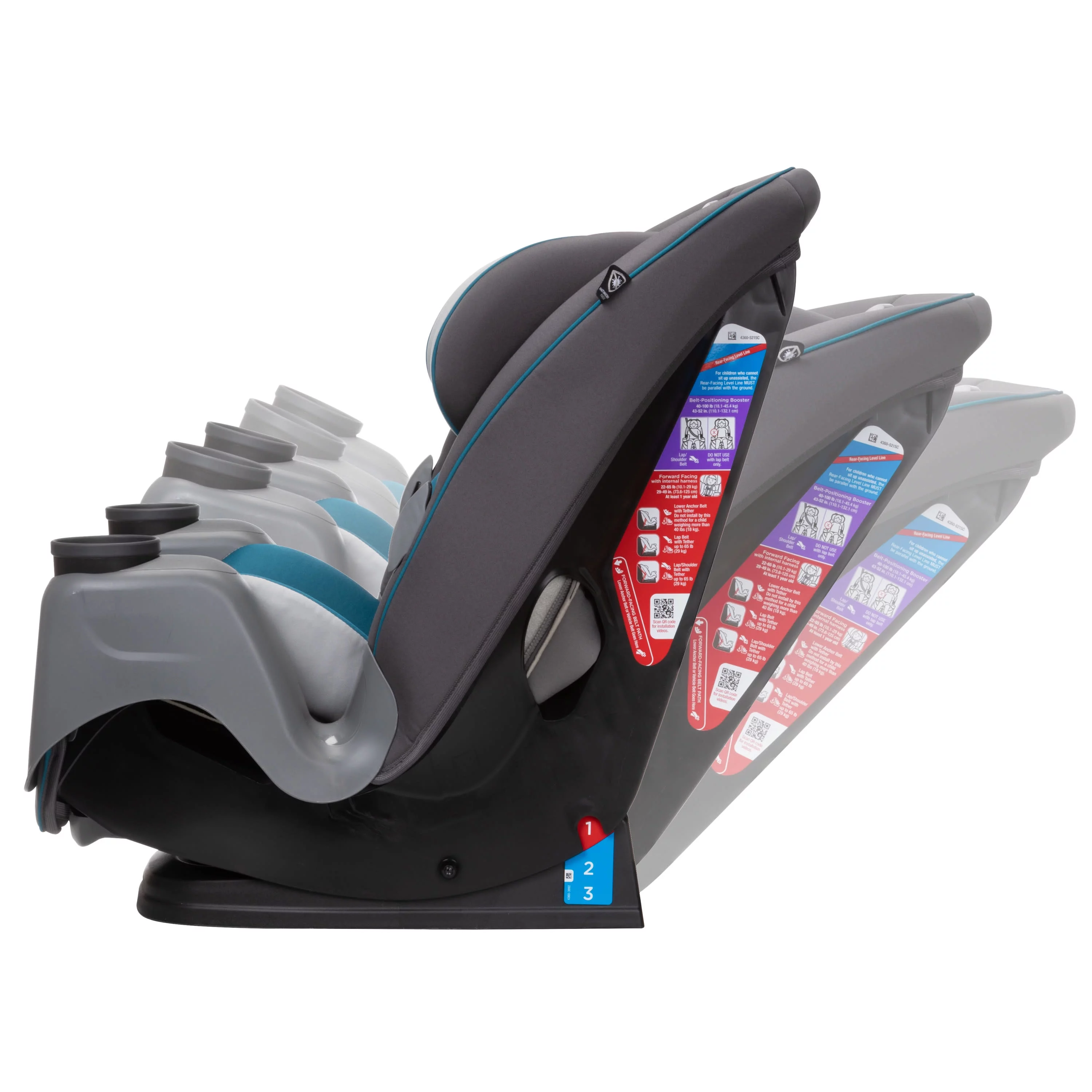 Safety 1st Grow and Go Sprint All-in-One Convertible Car Seat, Soapstone II - Womvr