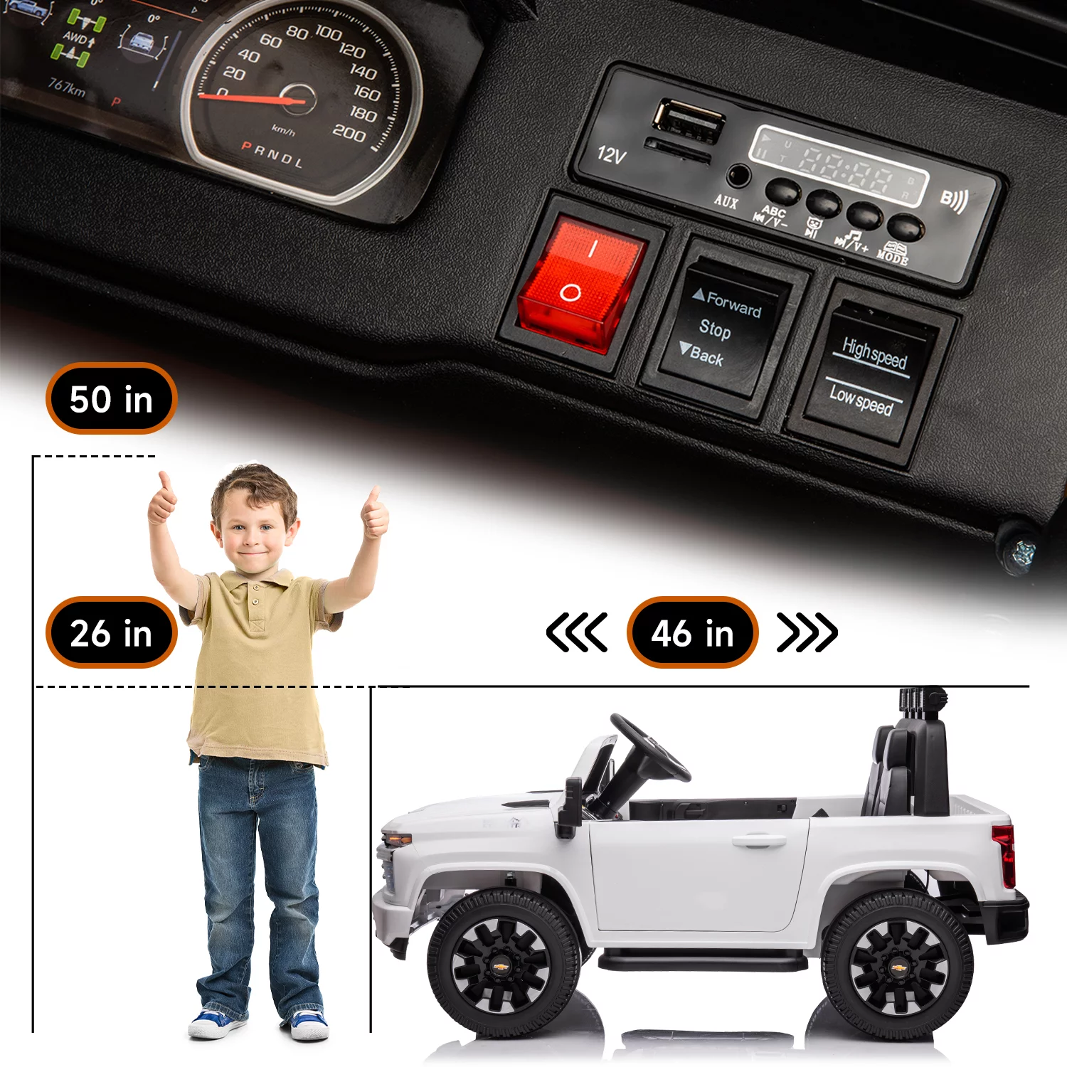 Track 7 24V Ride on Car, Licensed Silverado HD 2 Seater Electric Car for Boys Girls Age 3+, 24V Ride on Truck w/Remote Control, Music, ABC, Pink - Womvr