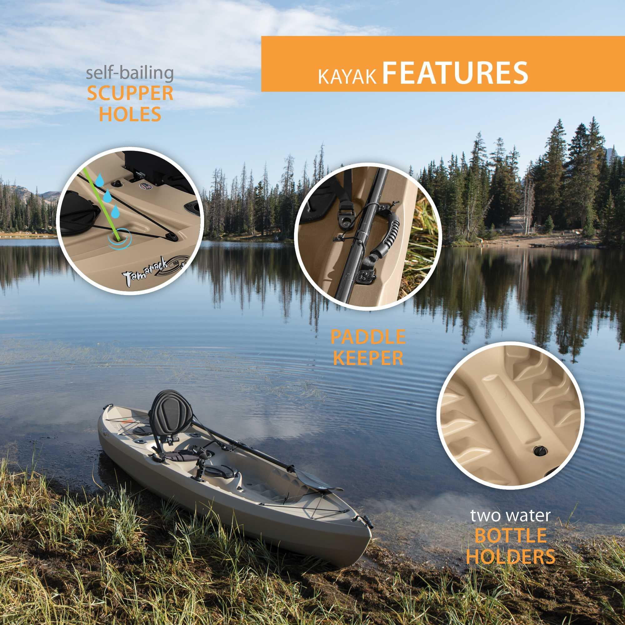 Lifetime Tamarack Angler 100 Fishing Kayak - Olive Green (90539) - Womvr