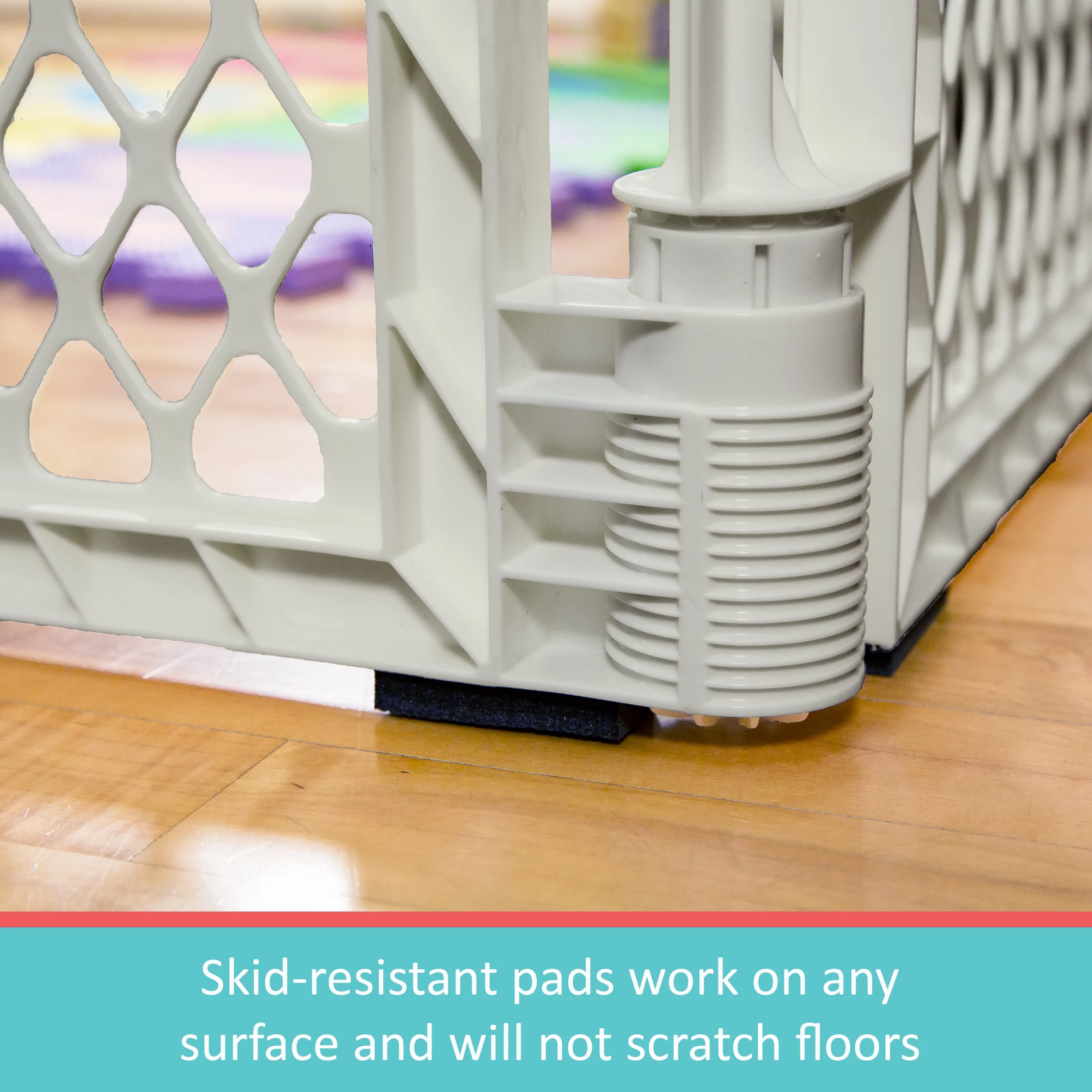 Toddleroo by North States Superyard Explorer Baby Play Yard, Gray Plastic - Womvr