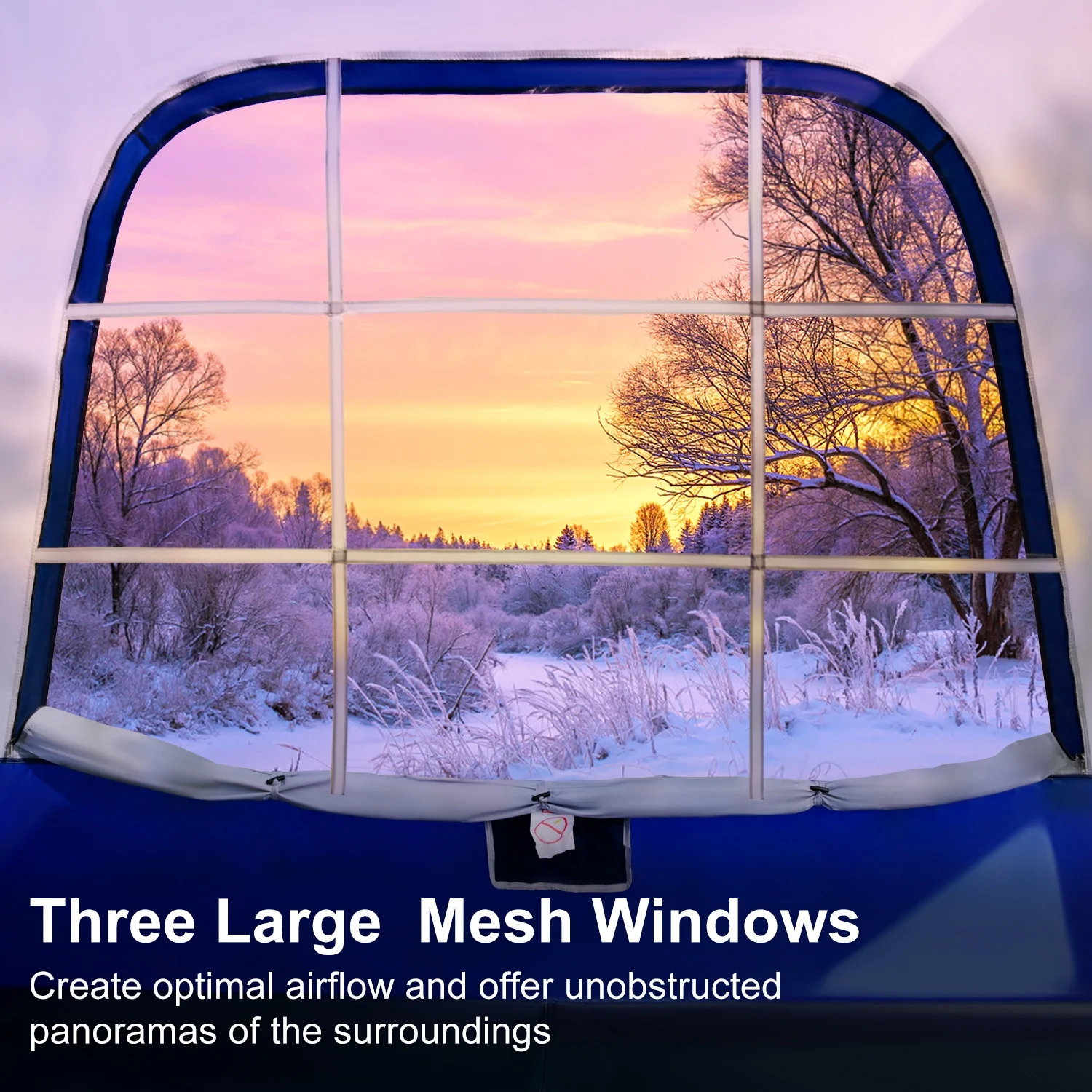 Slsy SUV Tent with Porch for Camping, 6-Person 10' x 10' Car Camping Tent w/ Screen House Room, Universal Waterproof SUV Camping Tent for Travel Camp Outdoor - Womvr