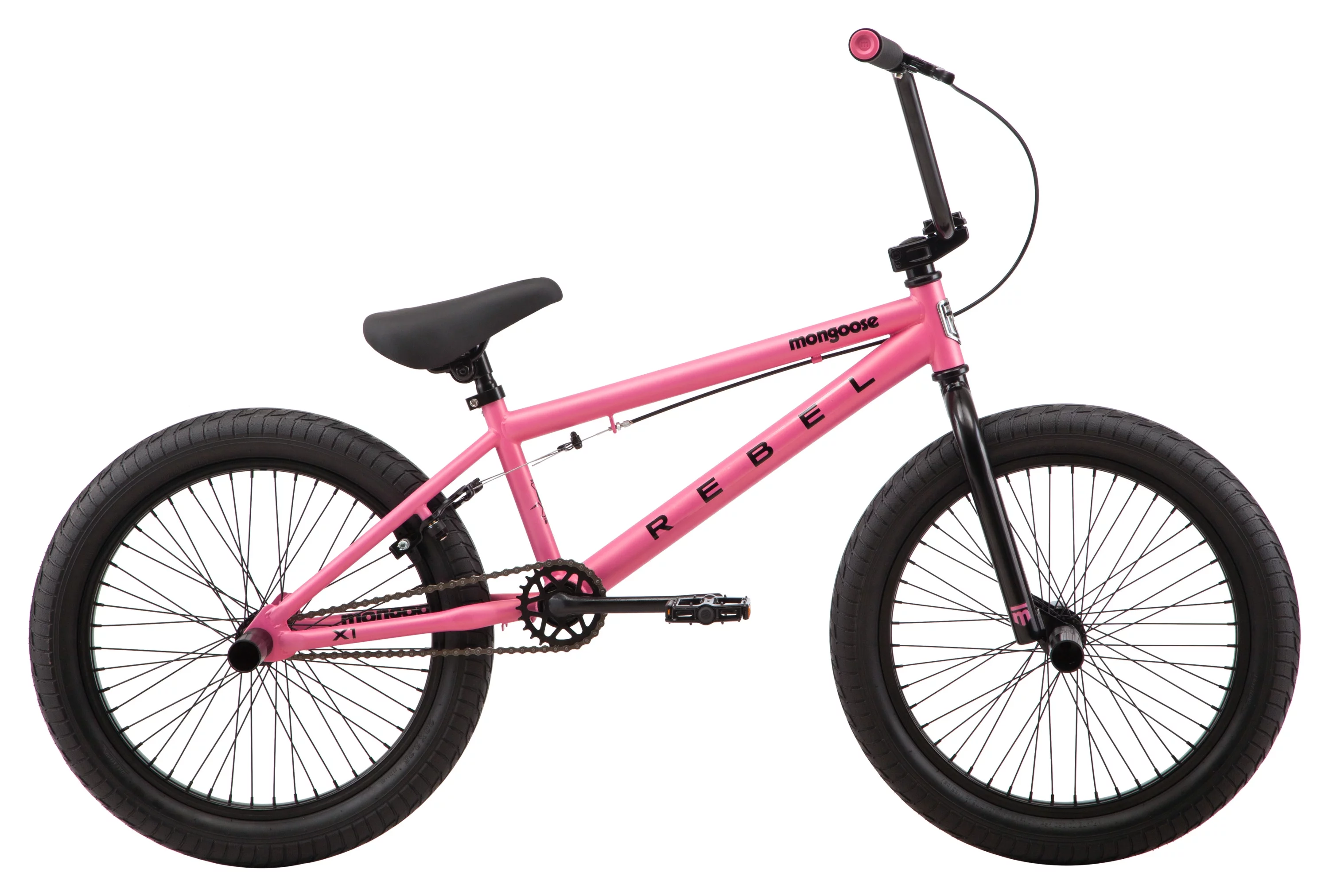 Mongoose Rebel X1 BMX Bike, 20in. Wheels, Boys/Girls, Gray - Womvr