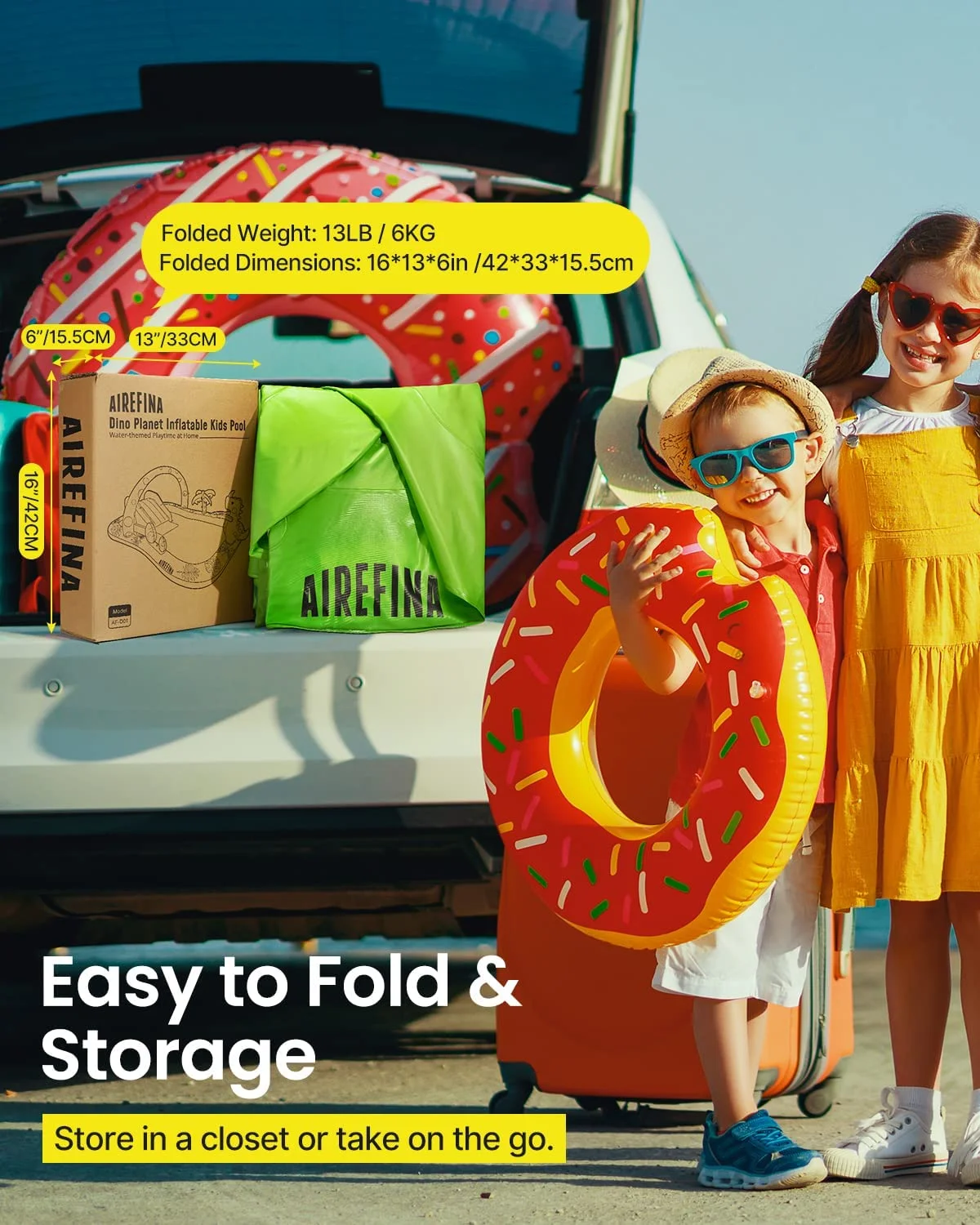 Dino Planet Inflatable Play Center, Airefina Kids Pool, 97