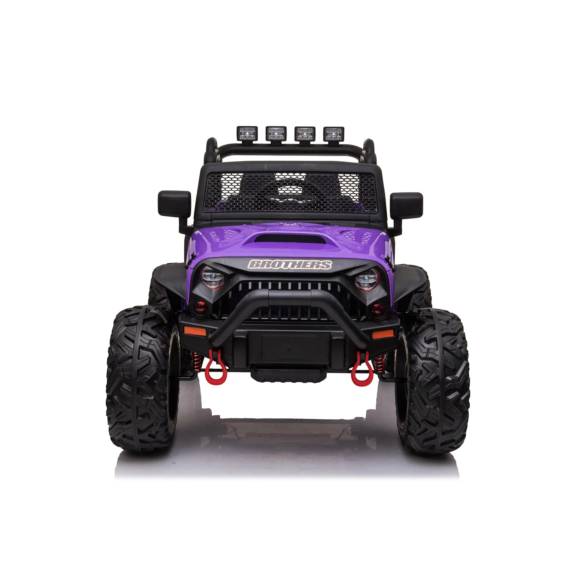 Pouseayar JEEP Double Drive Electric  Children Ride- on Car for Boys Girls,Purple - Womvr