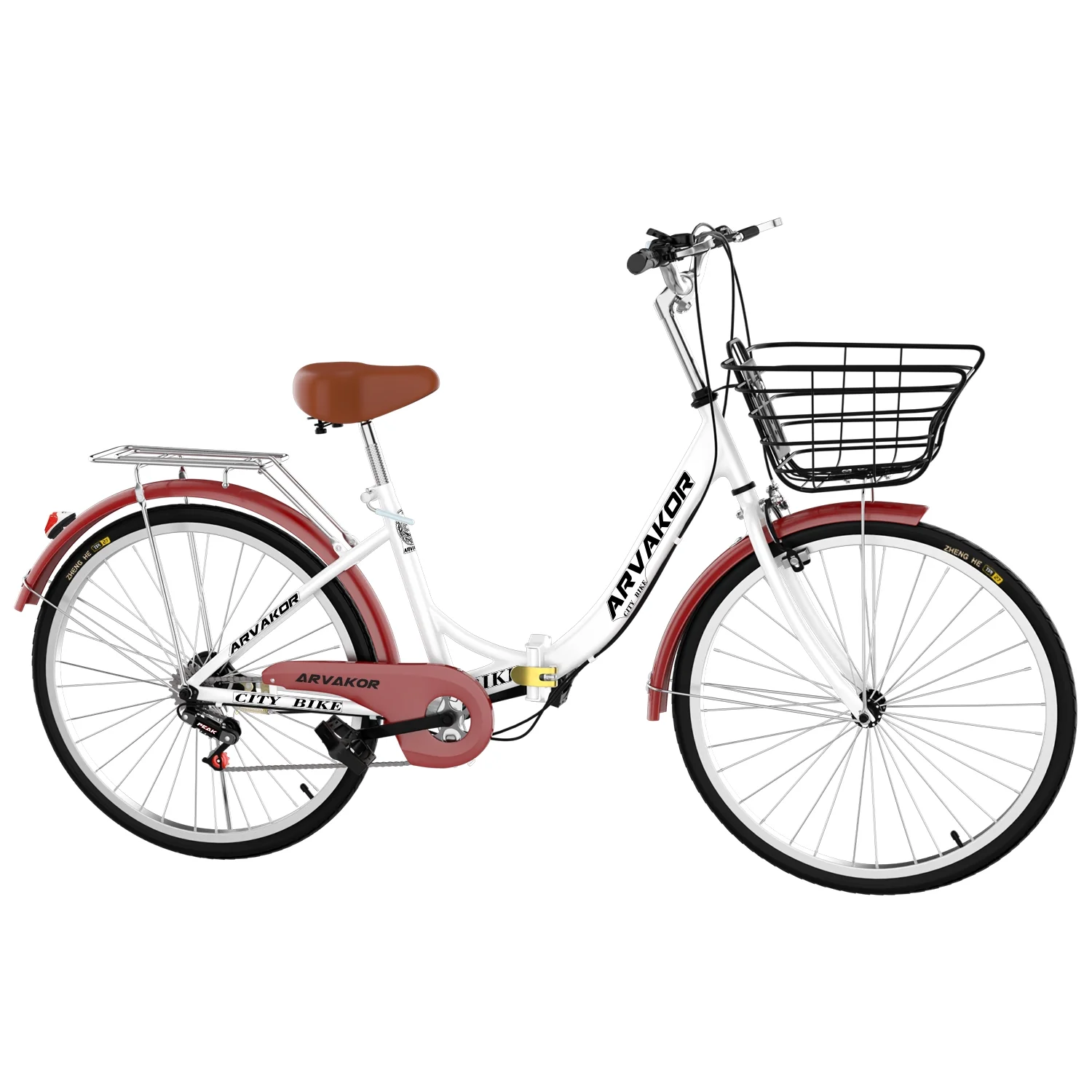 ARVAKOR 26 Inch Women Bike, Classic Bicycle Retro Bicycle, Cruiser Bike, Beige - Womvr