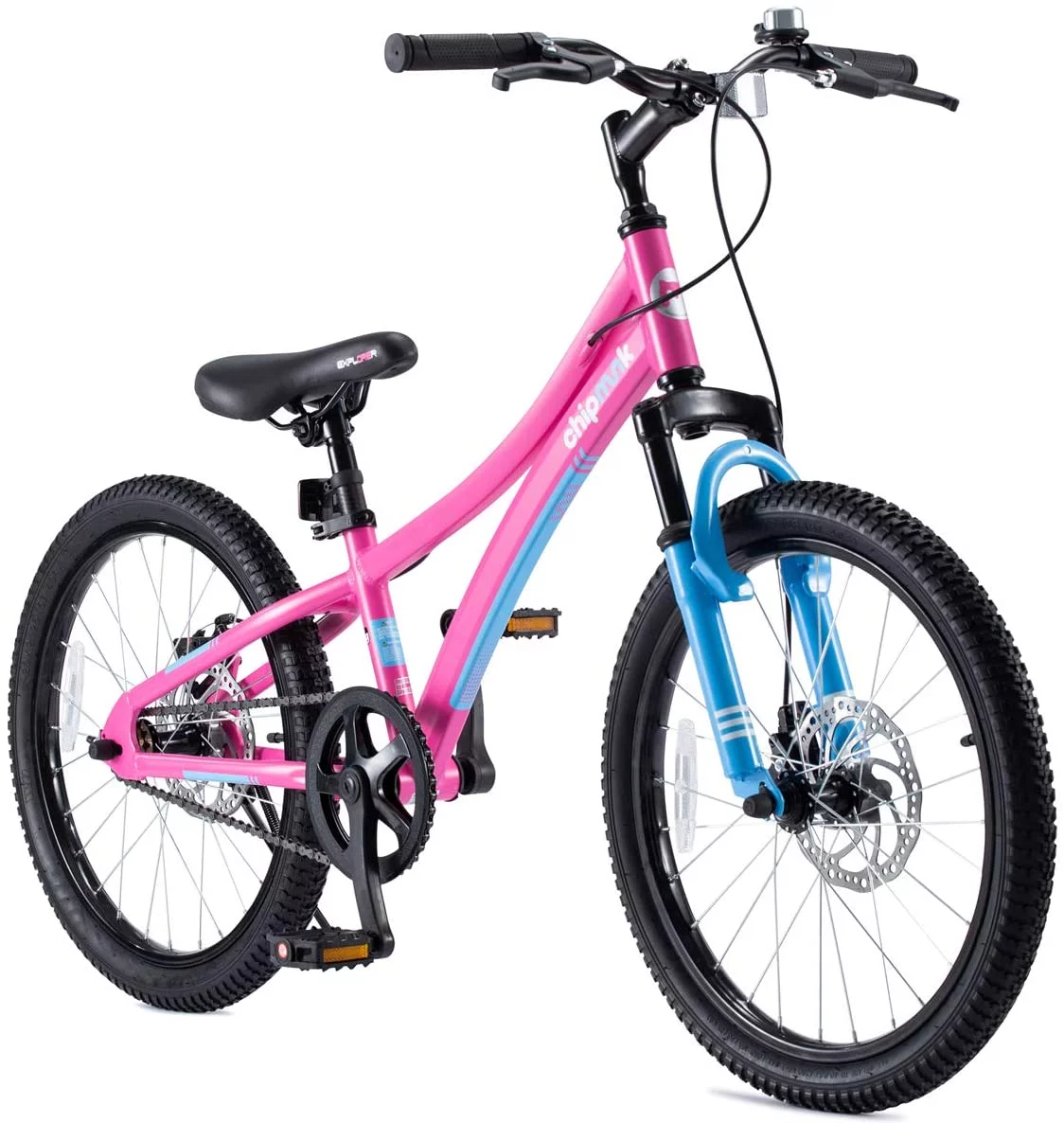 Royalbaby Explorer 20 In. Children's Bicycle, Black and Blue - Womvr