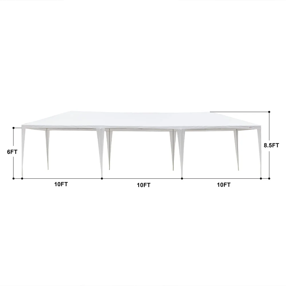 Ktaxon 10' X 30' Canopy Tent with 8 Side Walls for Party Wedding Camping and BBQ - Womvr