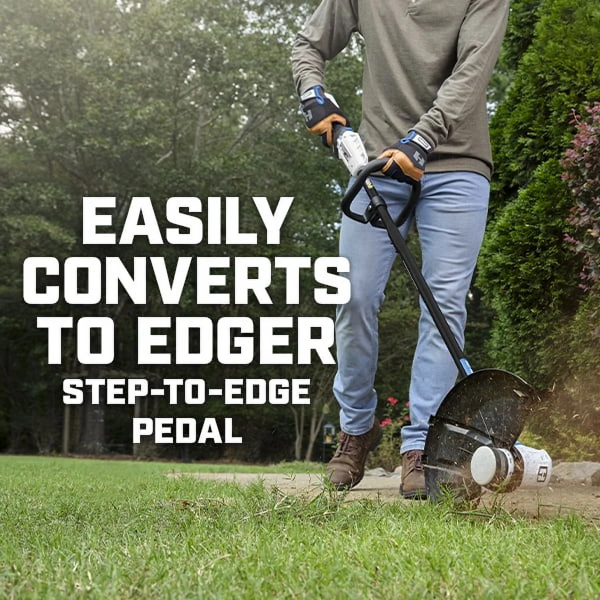 HART 20-Volt 13-inch String Trimmer/Edger (1) 20-Volt 4.0Ah Lithium-Ion Battery - Womvr