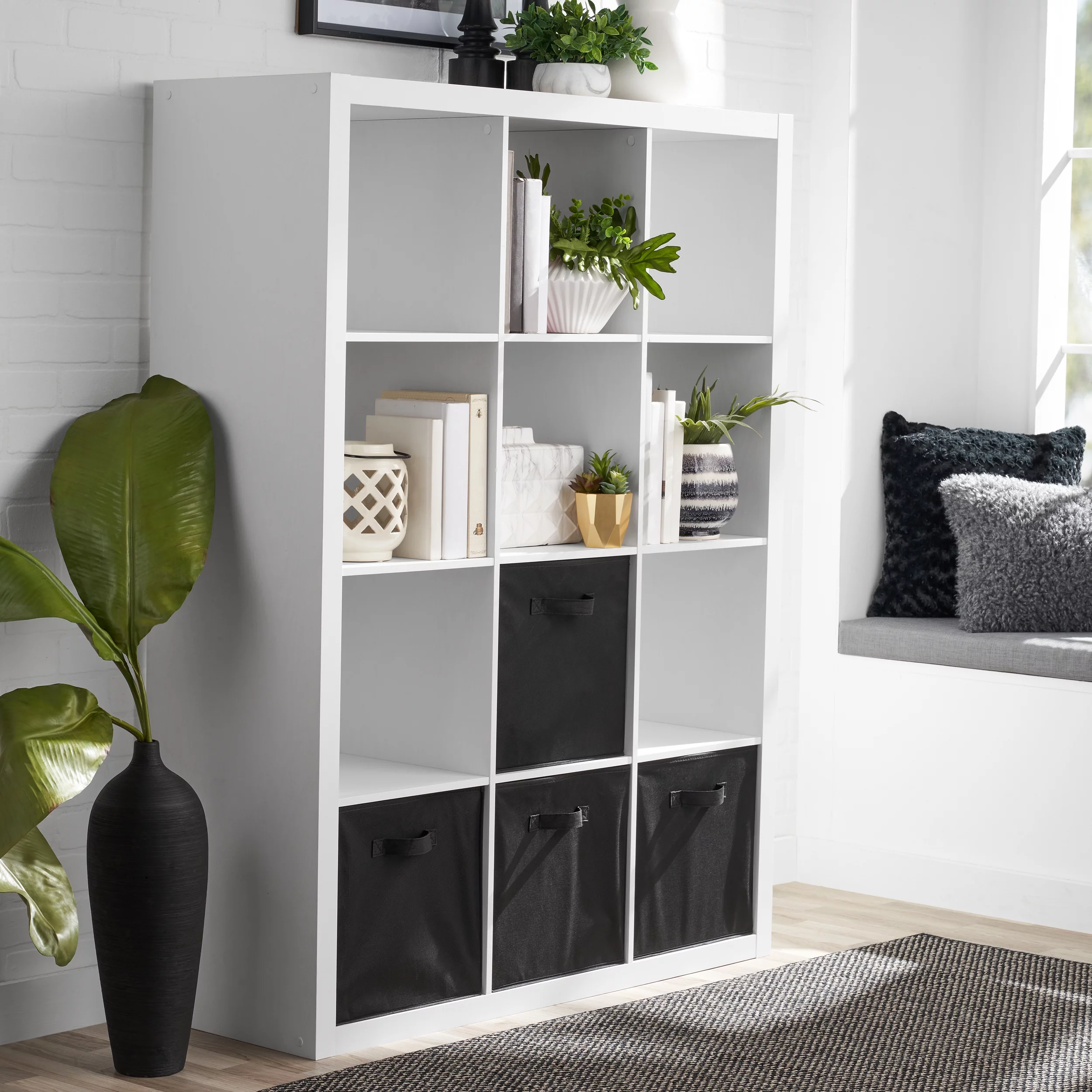 Better Homes & Gardens 12-Cube Storage Organizer, Natural - Womvr