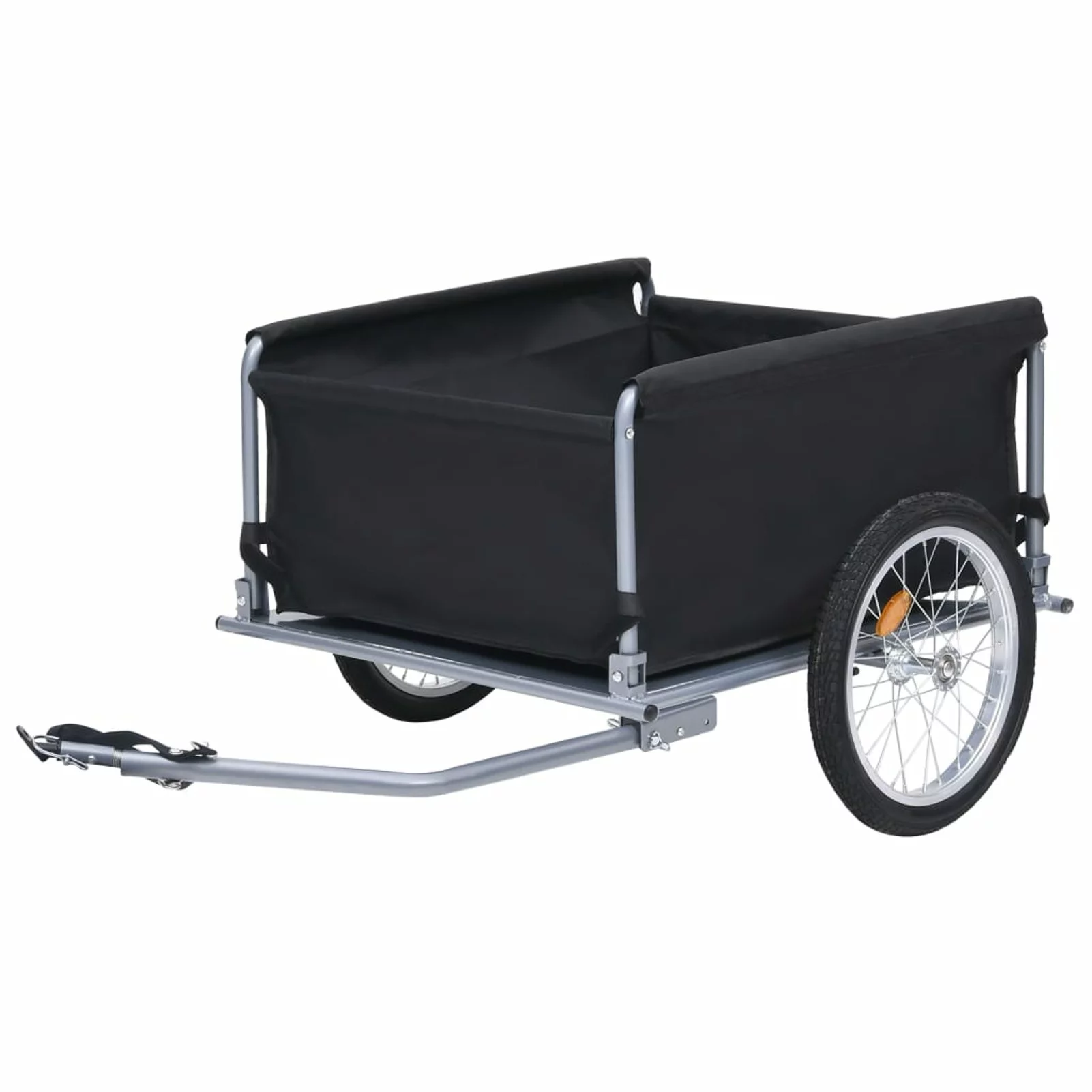 Carevas Bike Cargo Trailer Black and Gray 143.3 lb - Womvr