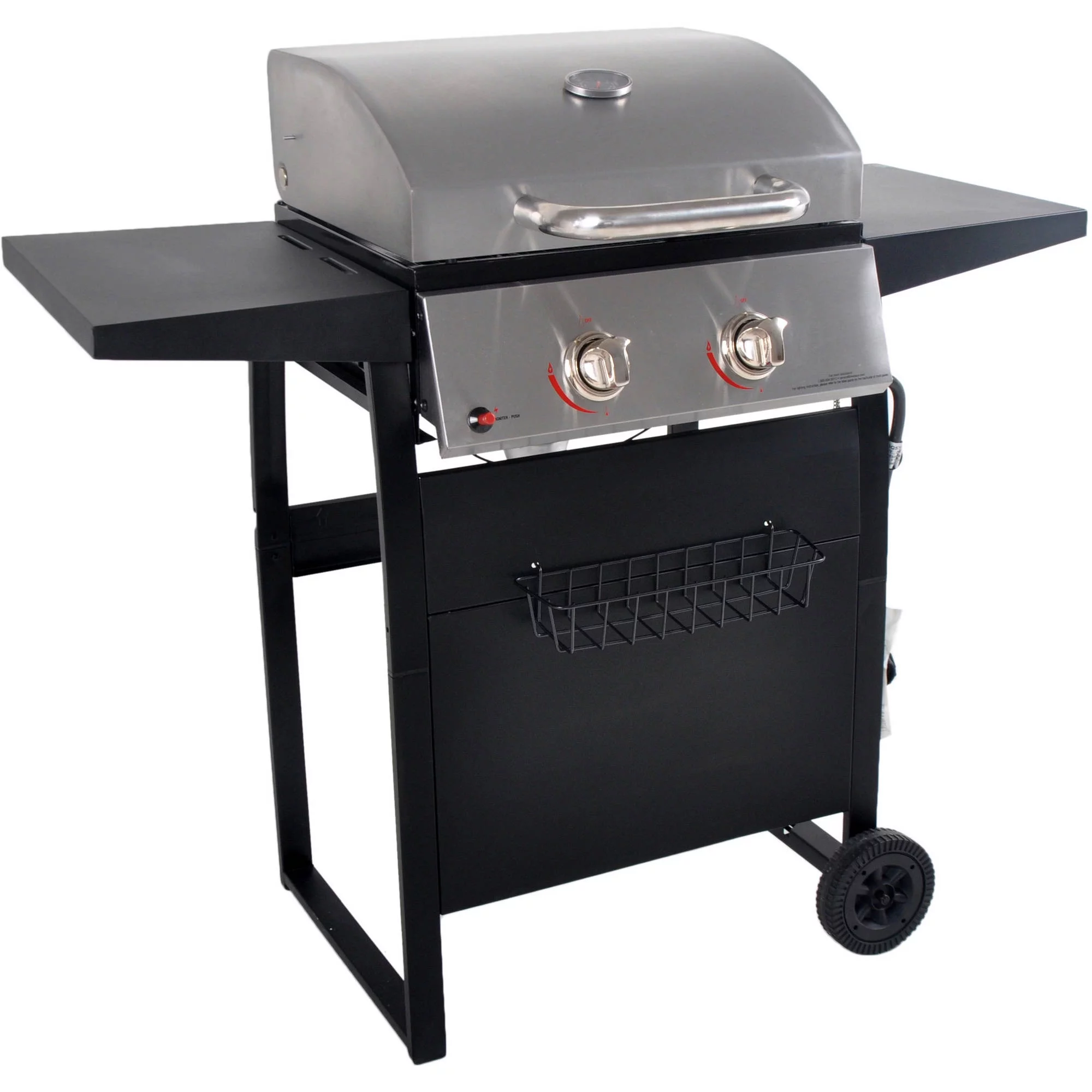 RevoAce 2-Burner Space Saver Propane Gas Grill, Stainless and Black, GBC1705WV - Womvr